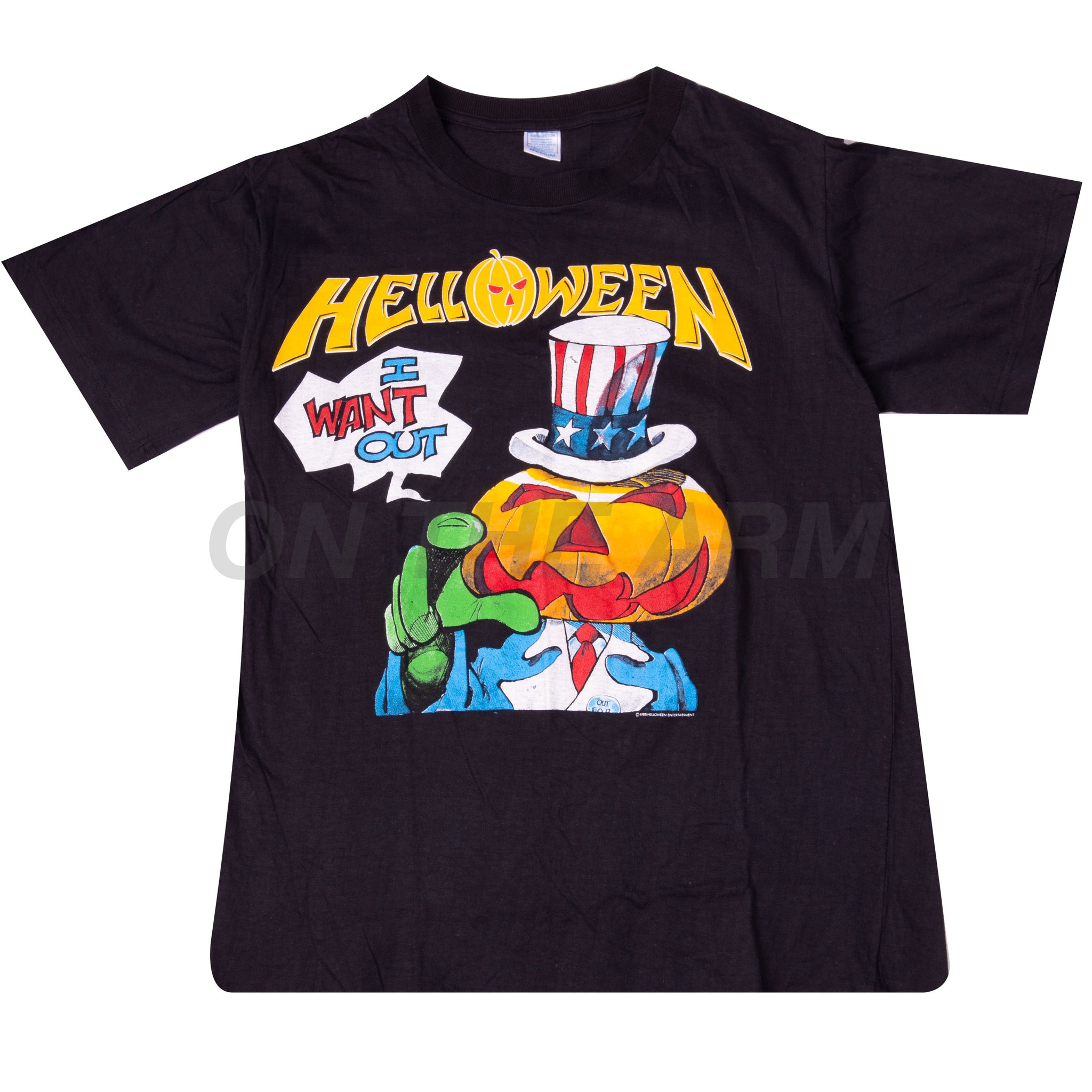 Vintage Black Helloween I Want Out Tee