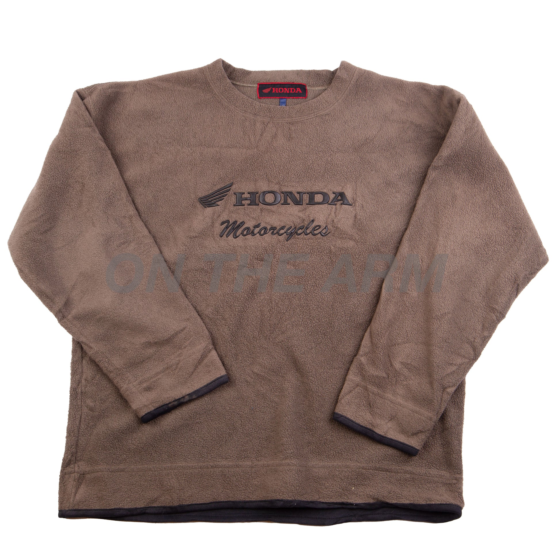 Vintage Brown Honda Motorcycles Crew (2000's)