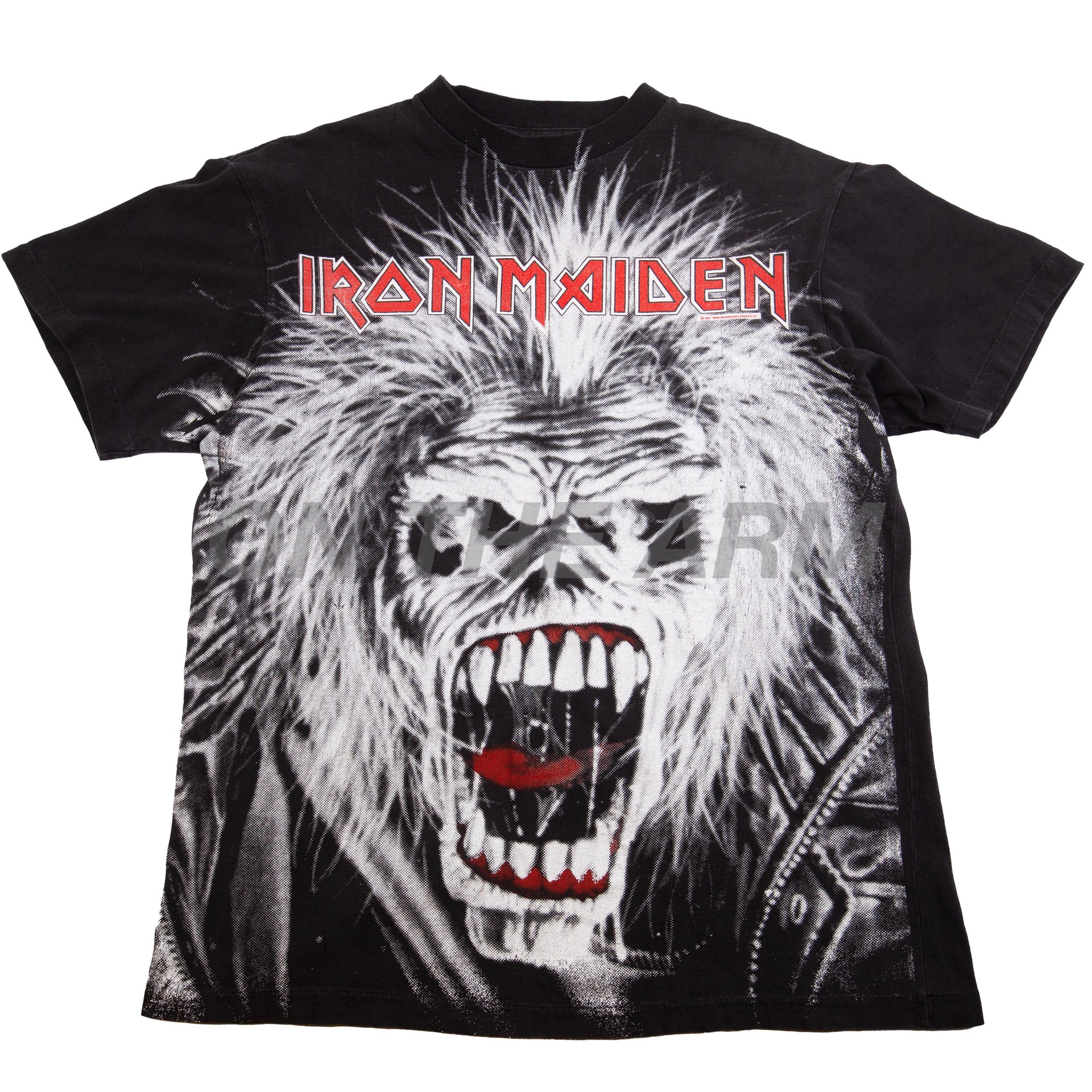 Vintage Black All Over Print Iron Maiden Tee (1991)