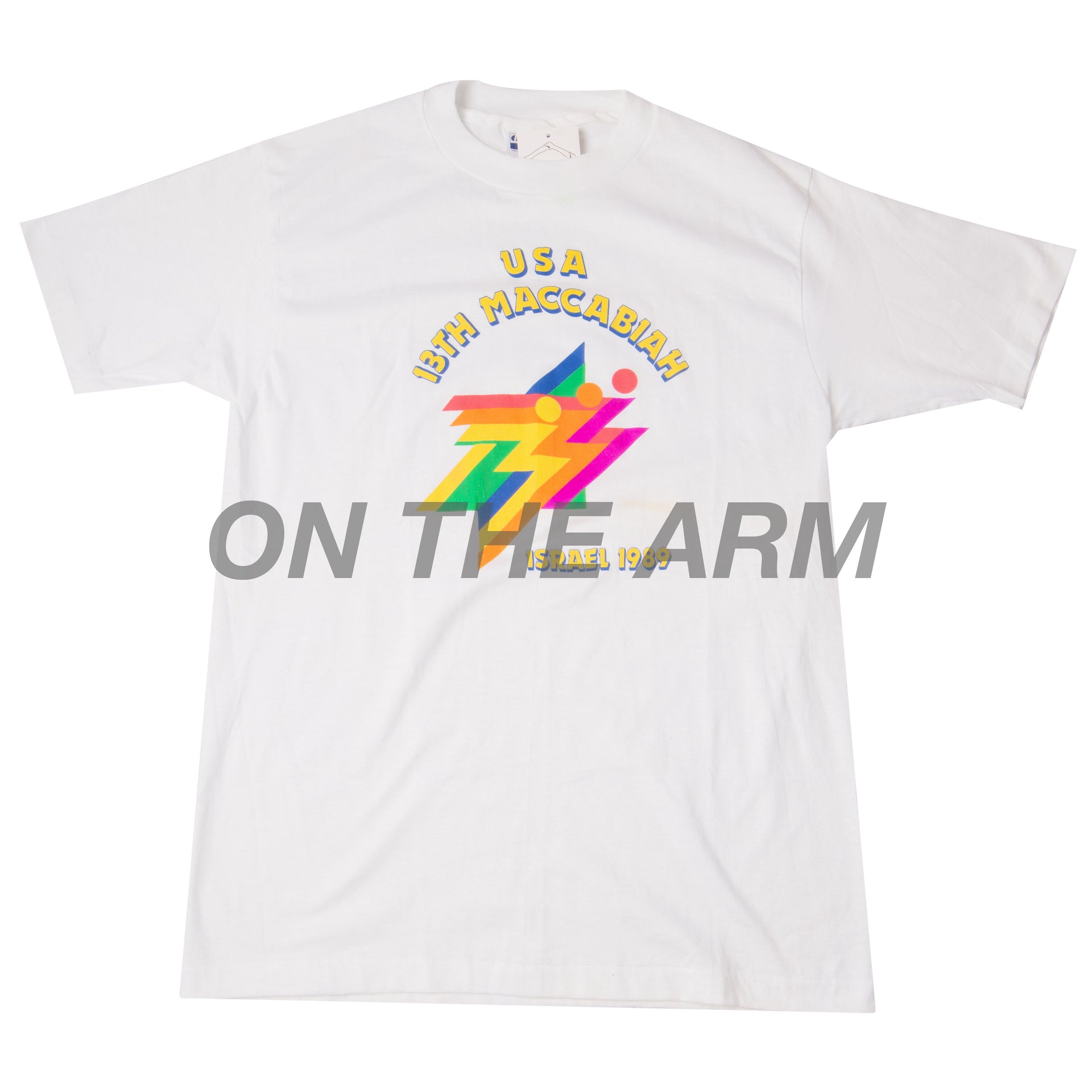 Vintage White 13th Maccabiah Tee (1998)