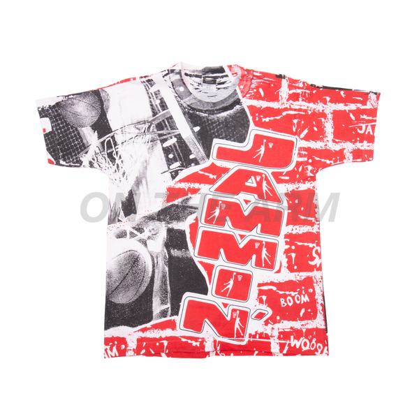 Vintage Red Jammin All Over Print Tee