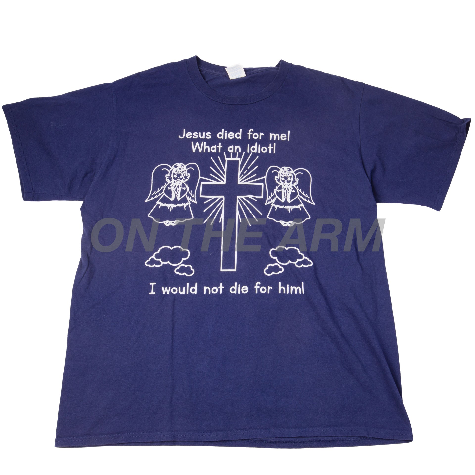 Vintage Jesus Navy Died Tee