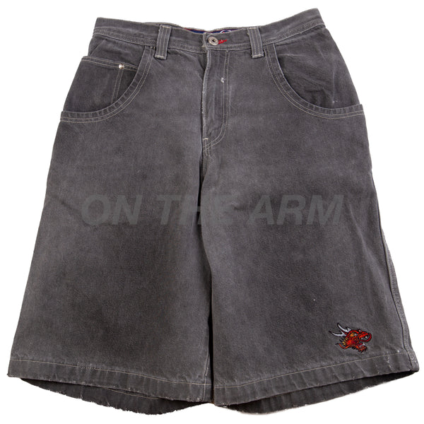Vintage Grey JNCO Dragon Denim Shorts