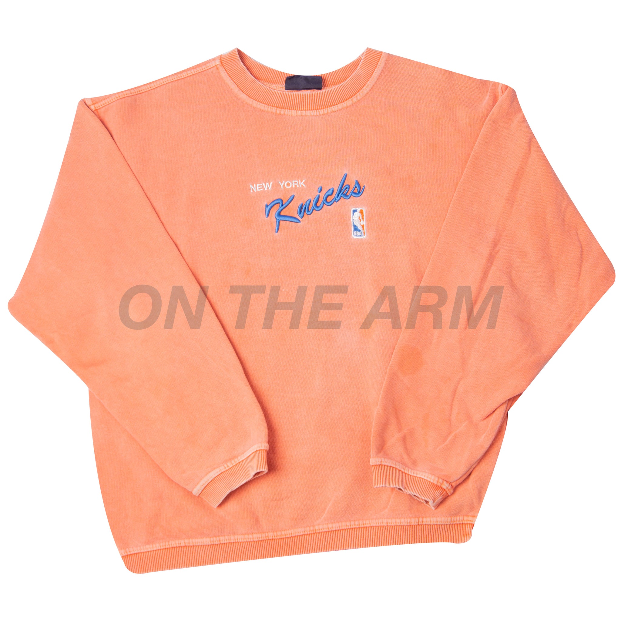 Vintage Salmon New York Knicks Crew