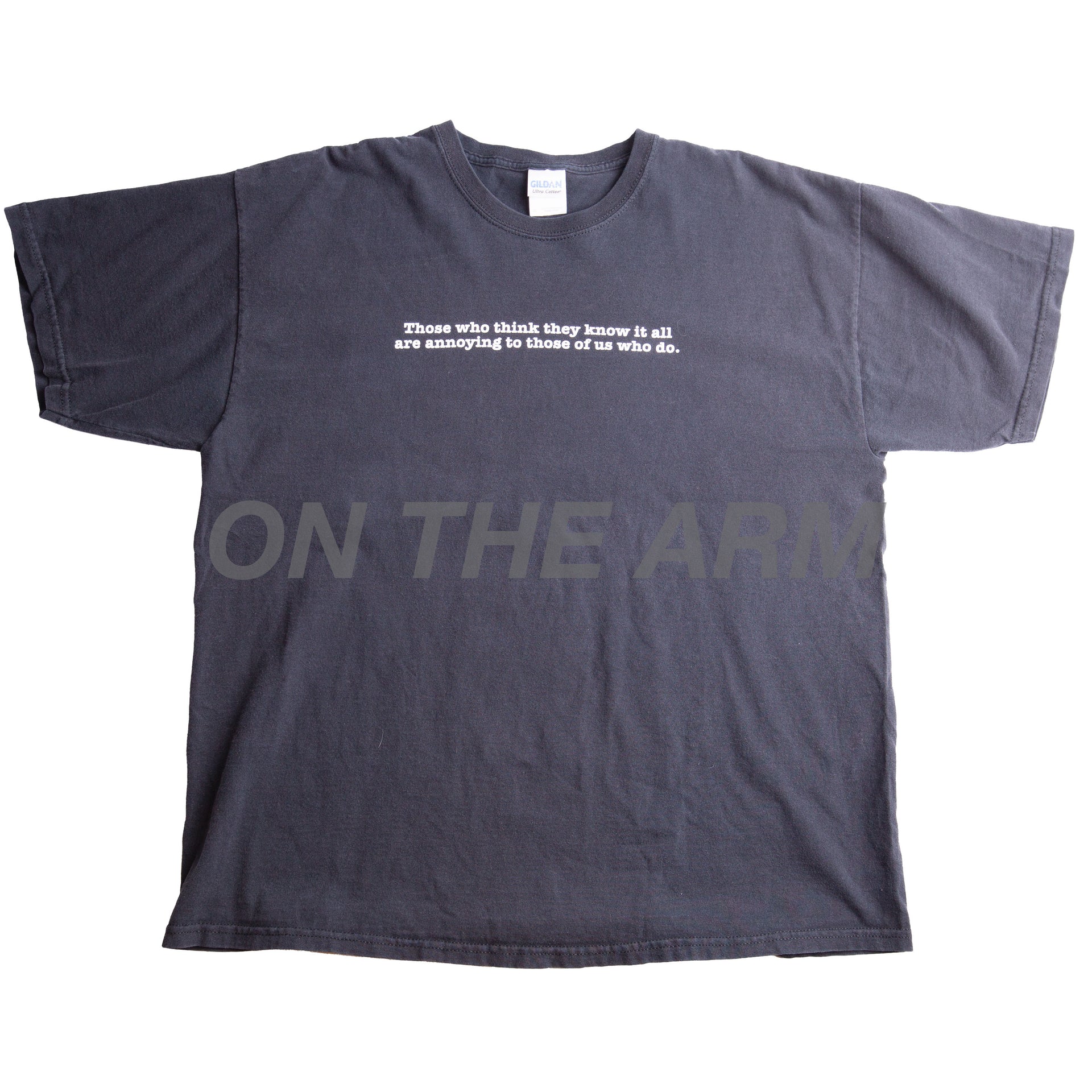 Vintage Black Know It All Tee