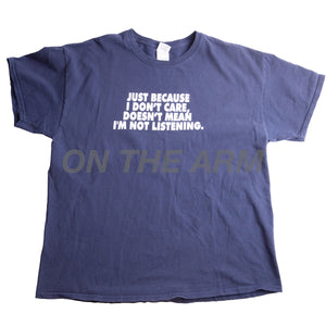 Vintage Navy Not Listening Tee (2000's)