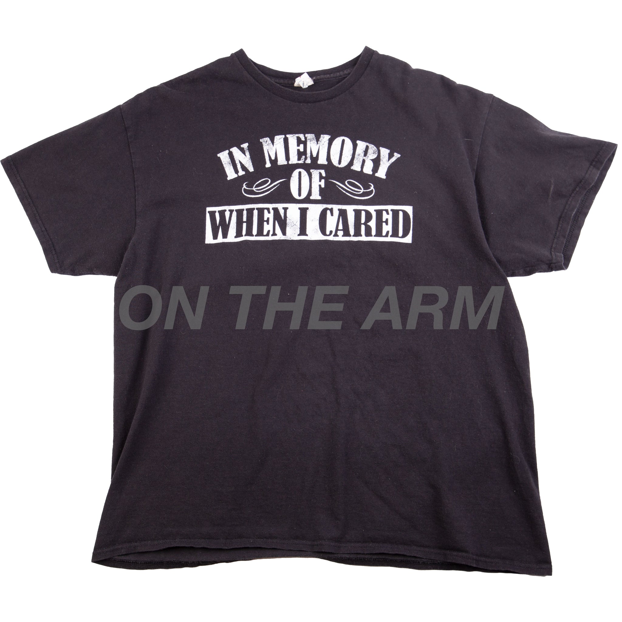 Vintage Black In Memory Of When I Cared Tee (2000's)