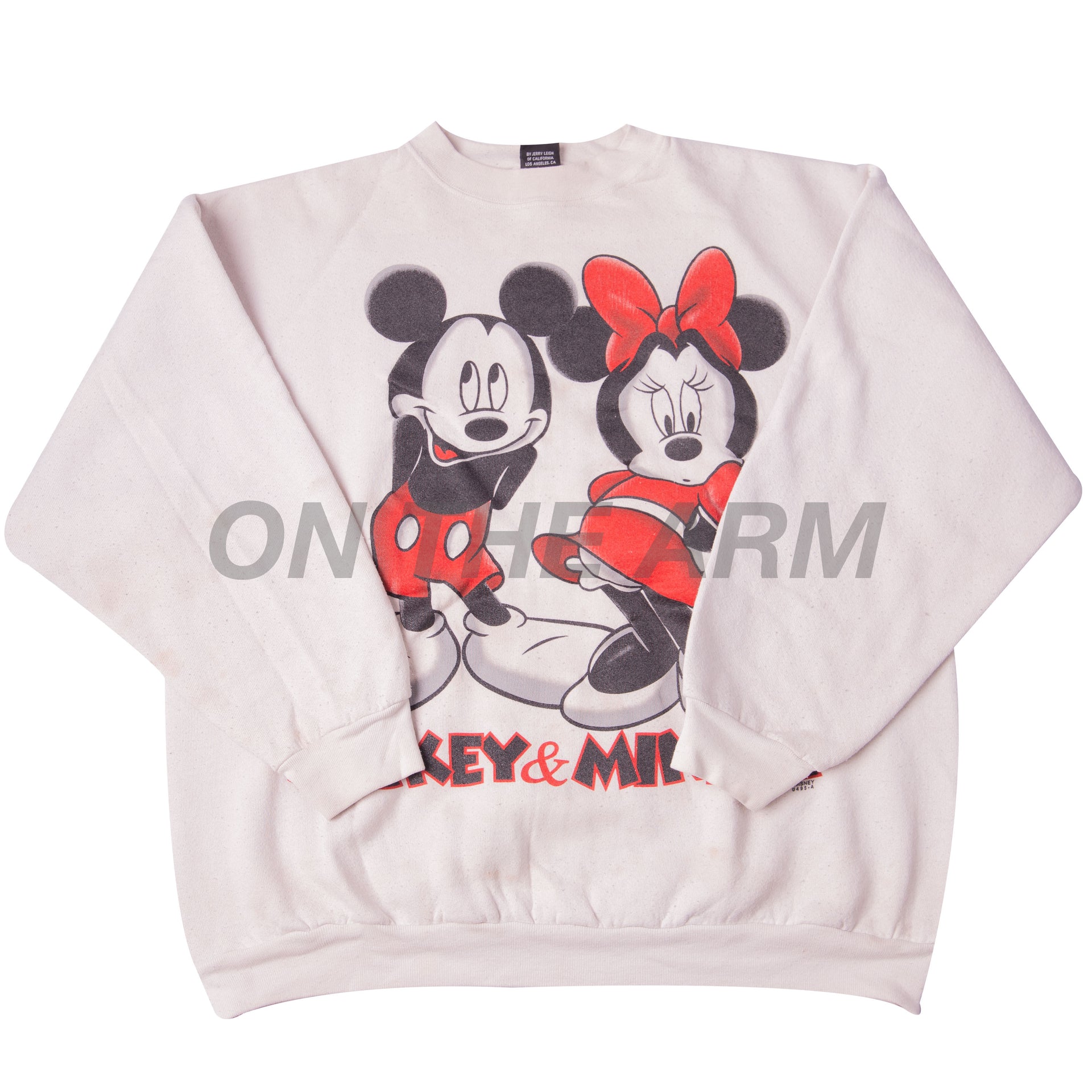 Vintage White Mickey & Minnie Crew