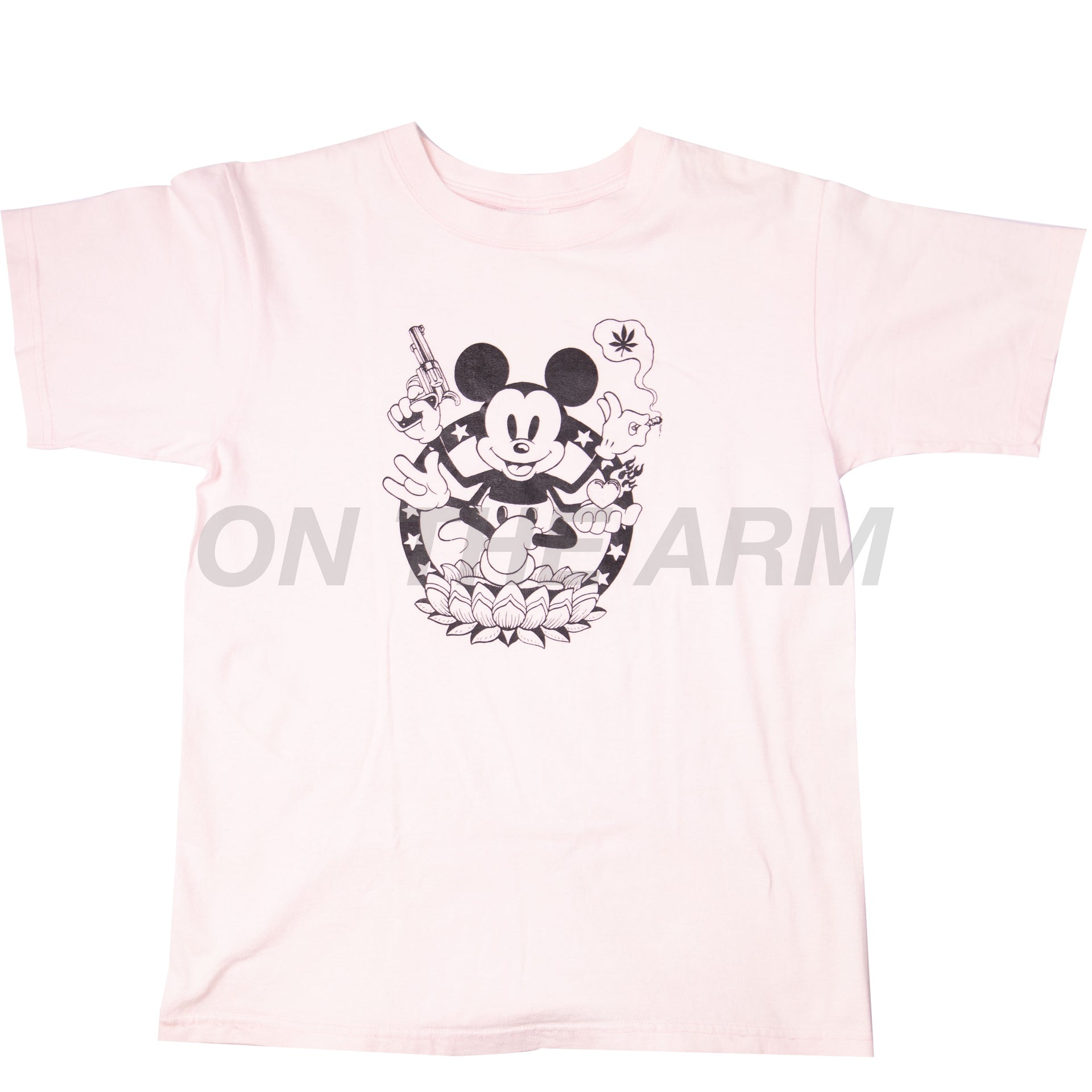 Vintage Pink Hippie Mickey Tee