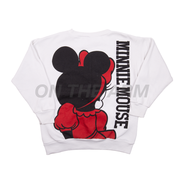 Vintage White Minnie Mouse Crew