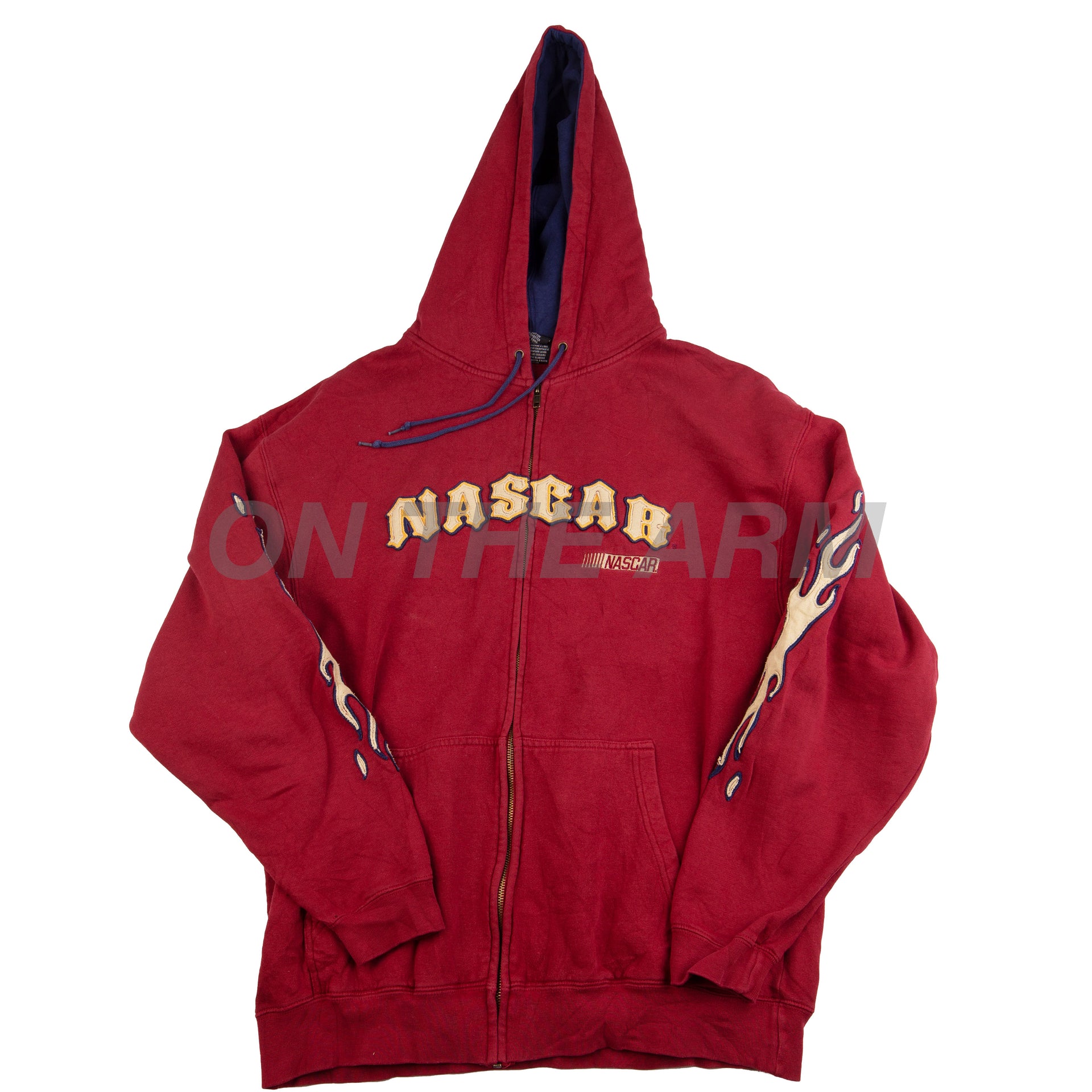 Vintage Red NASCAR Flames Zip Up (2000's)
