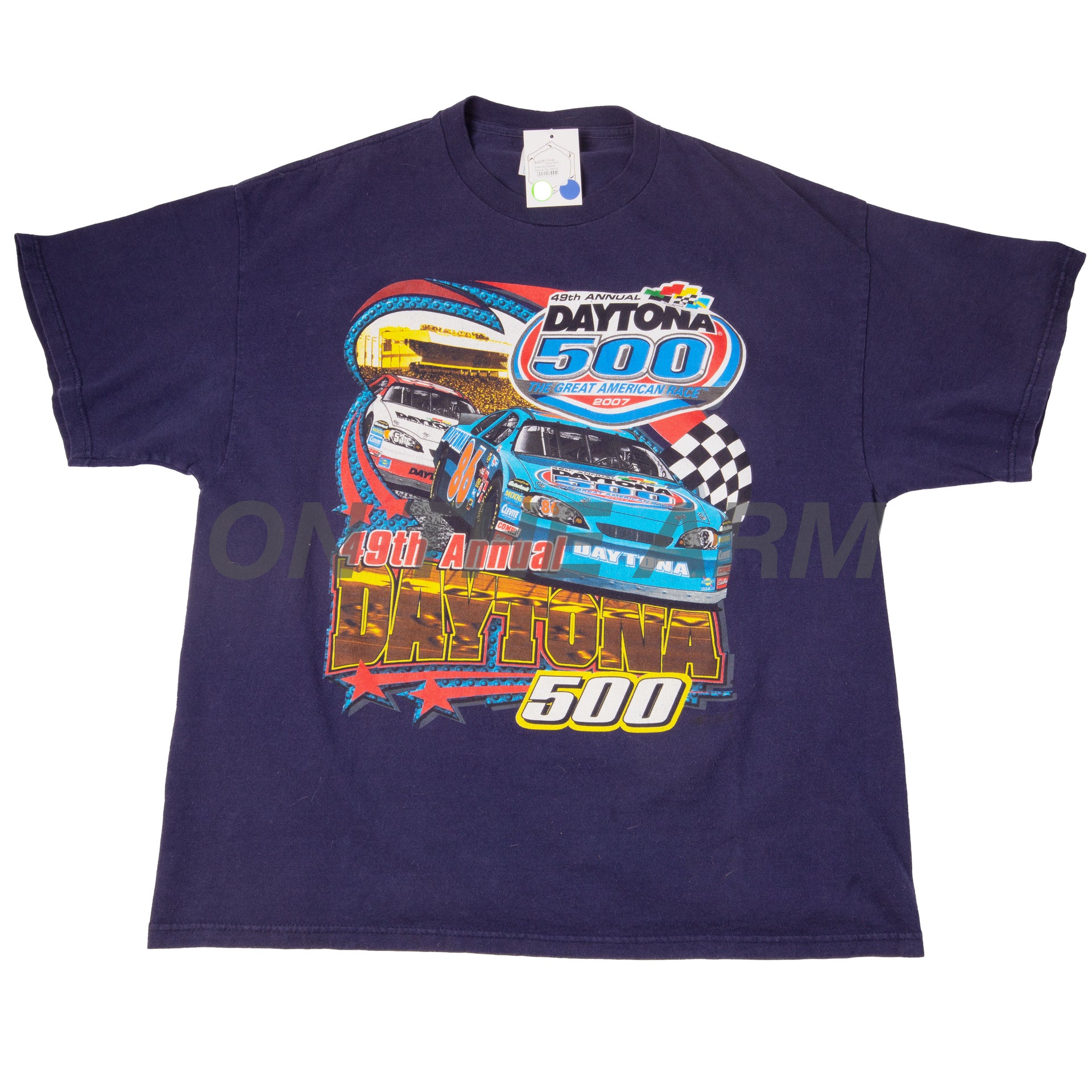 Vintage Navy Blue Delta 49 Daytona Nascar Tee