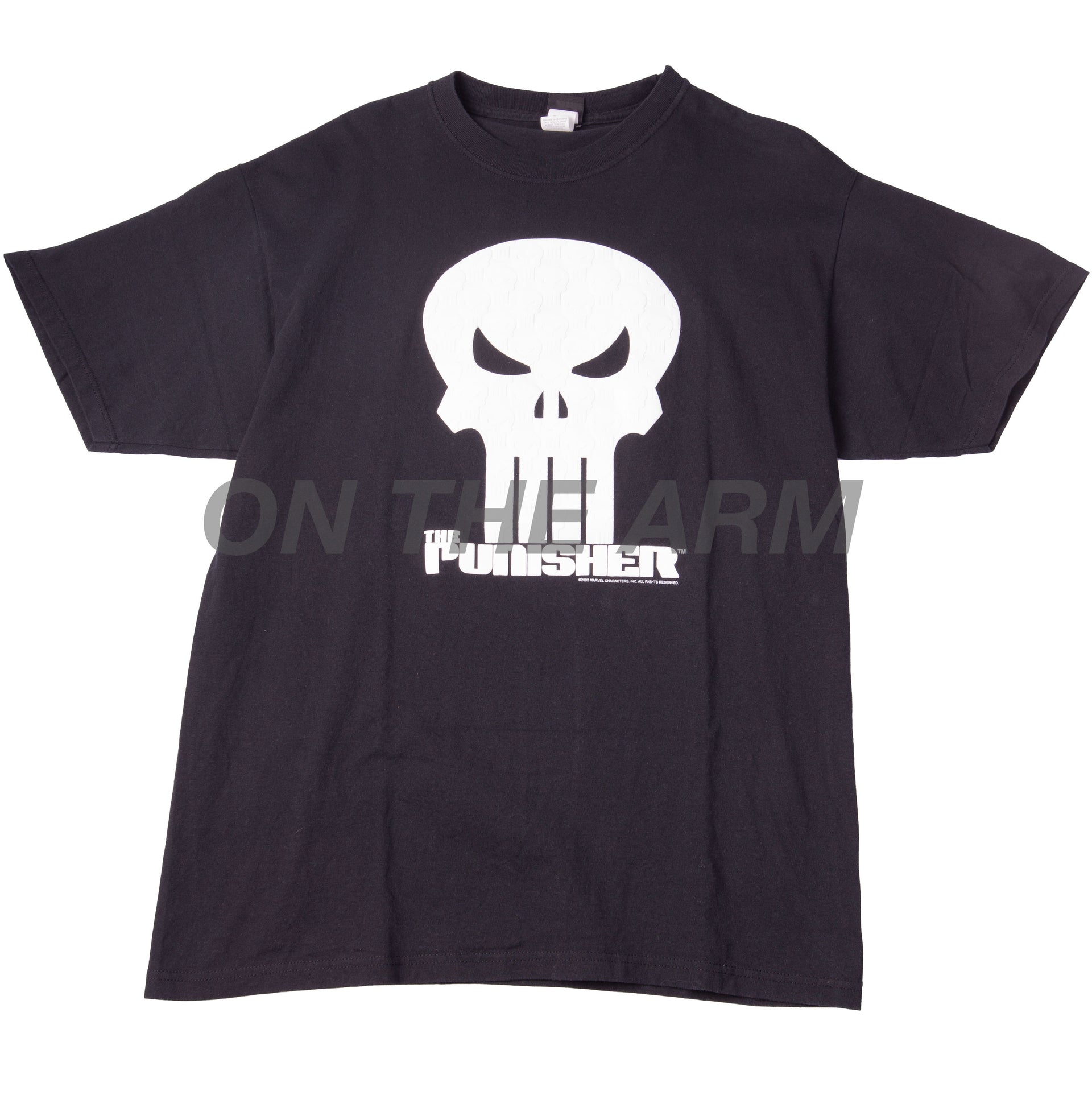 Vintage Black Punisher Embossed Tee (2002)