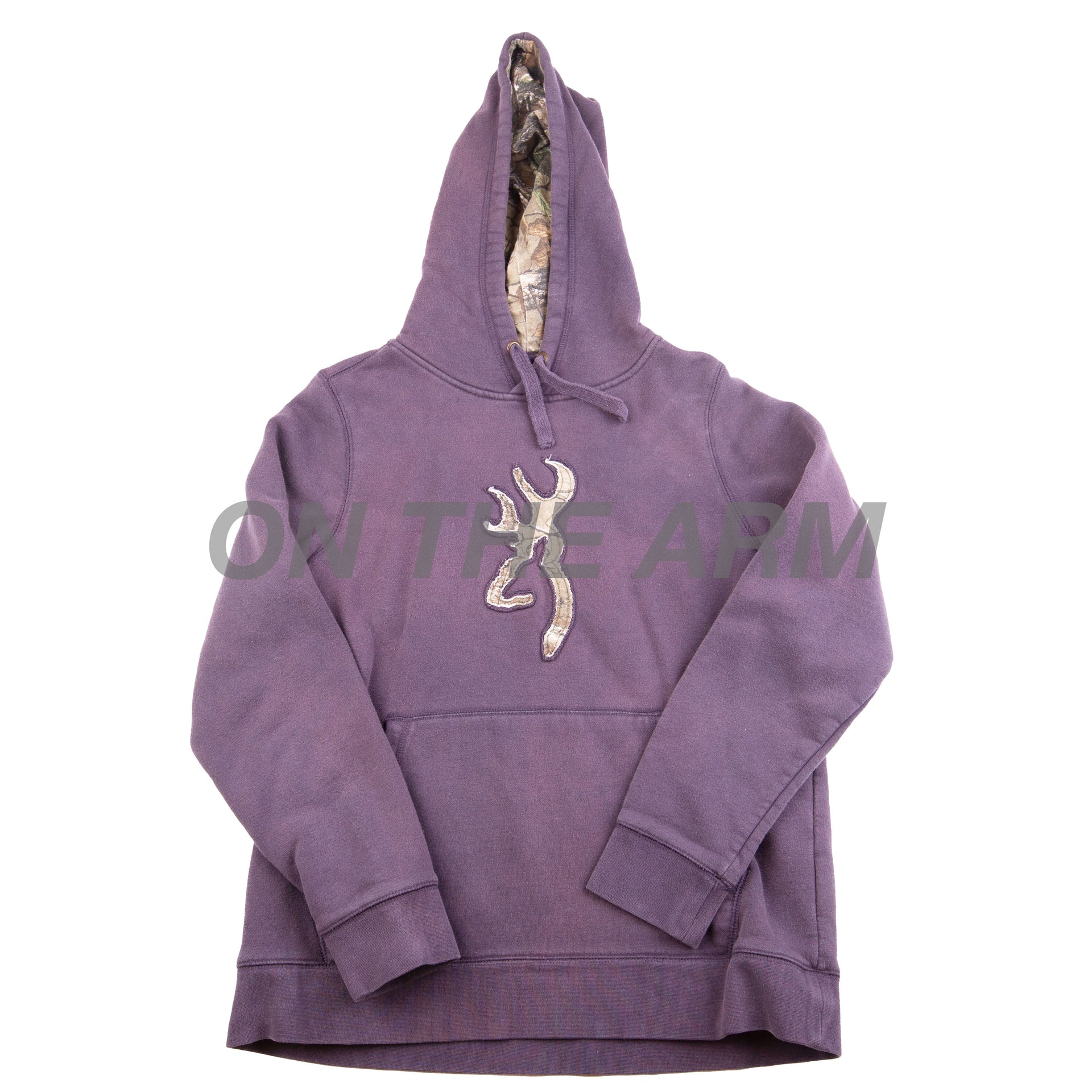 Vintage Purple/Real Tree Camo Browning Logo Hoodie