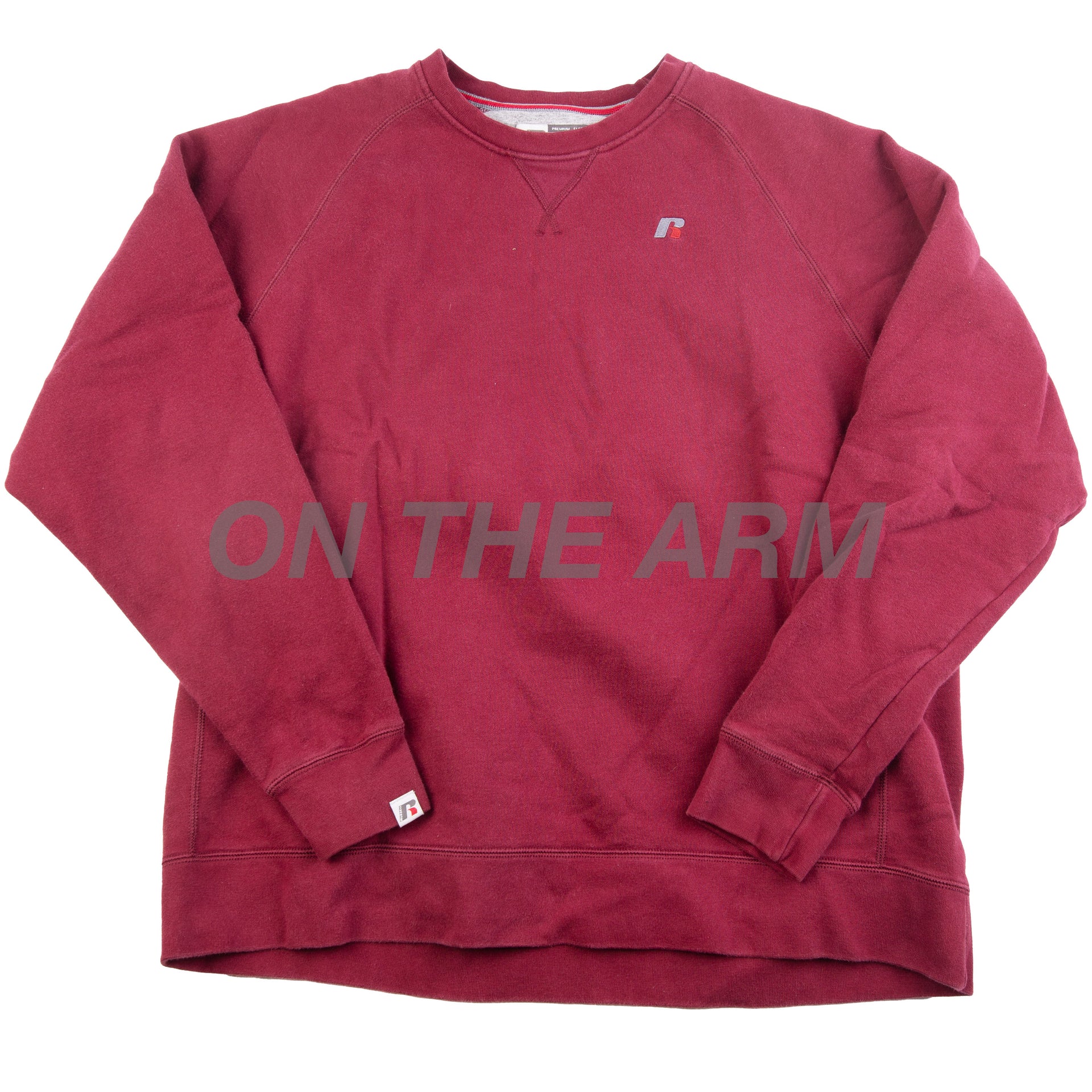 Vintage Maroon Russell Small Logo Crew (2000's)