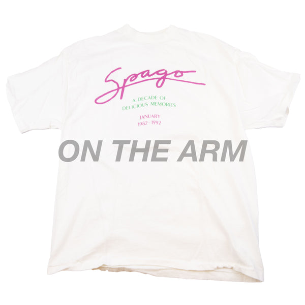 Vintage White Spago Beverly Hills Closing Tee (1992)