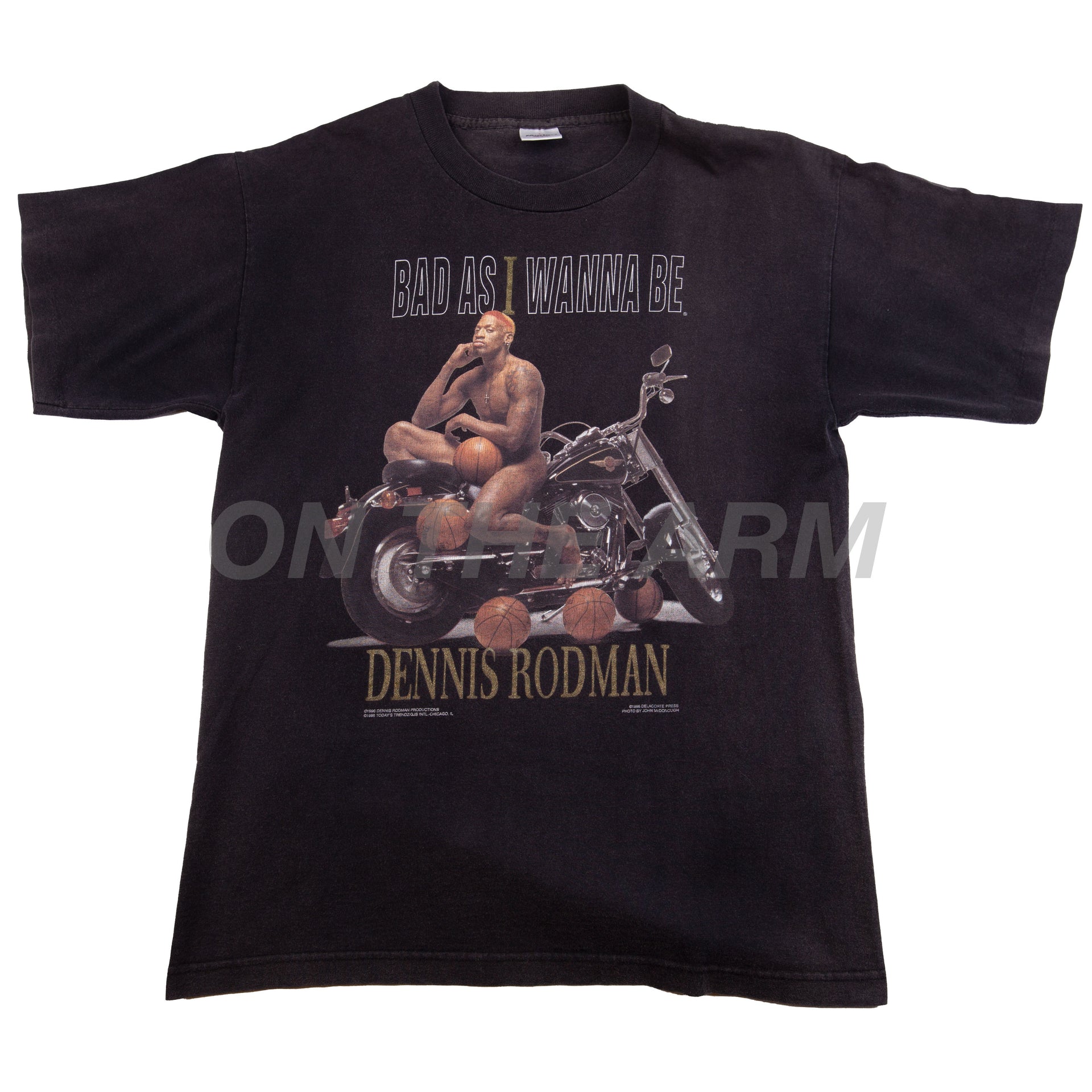 Vintage Black Dennis Rodman Motorcycle Tee (1990's)