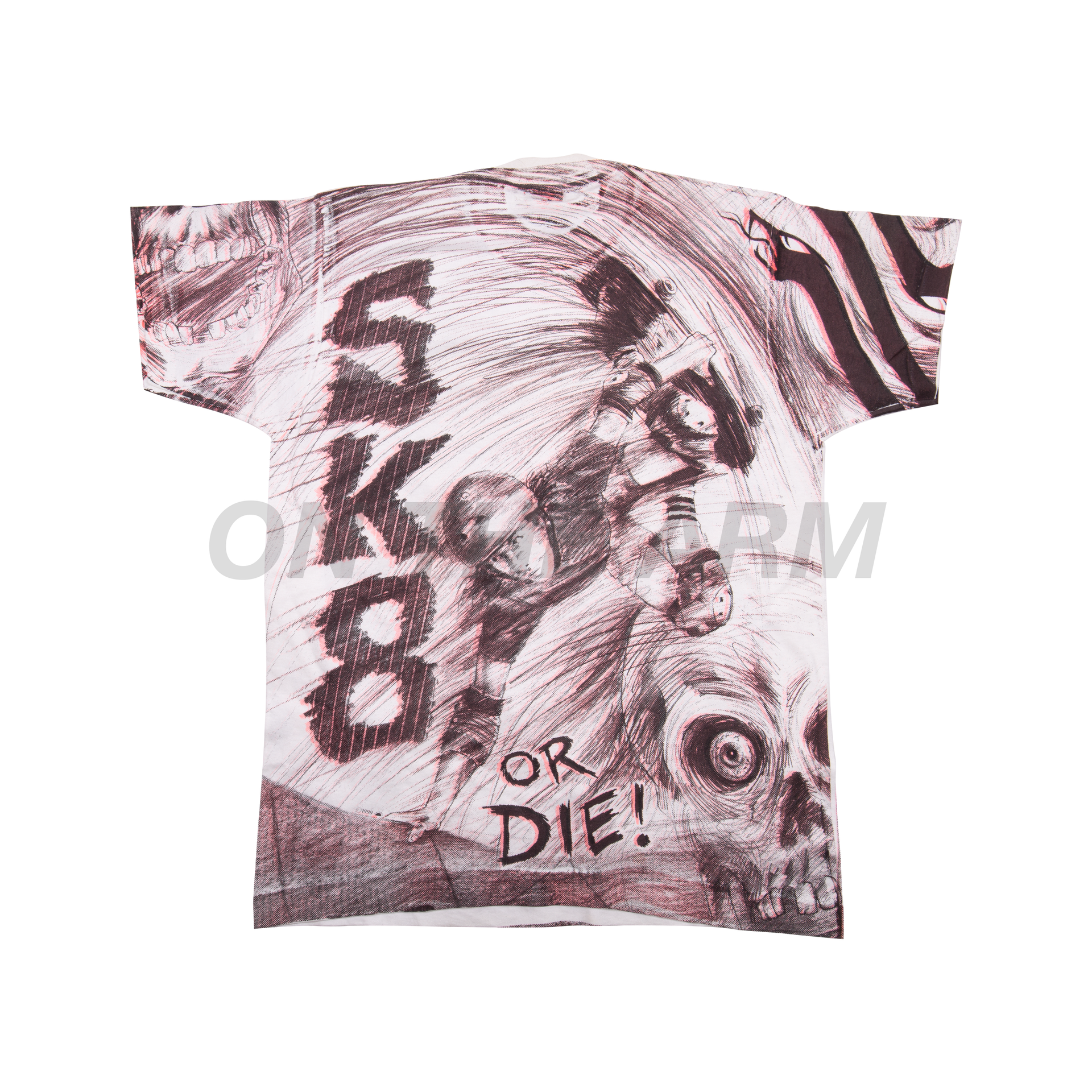 Vintage SK8 OR DIE All Over Print Tee