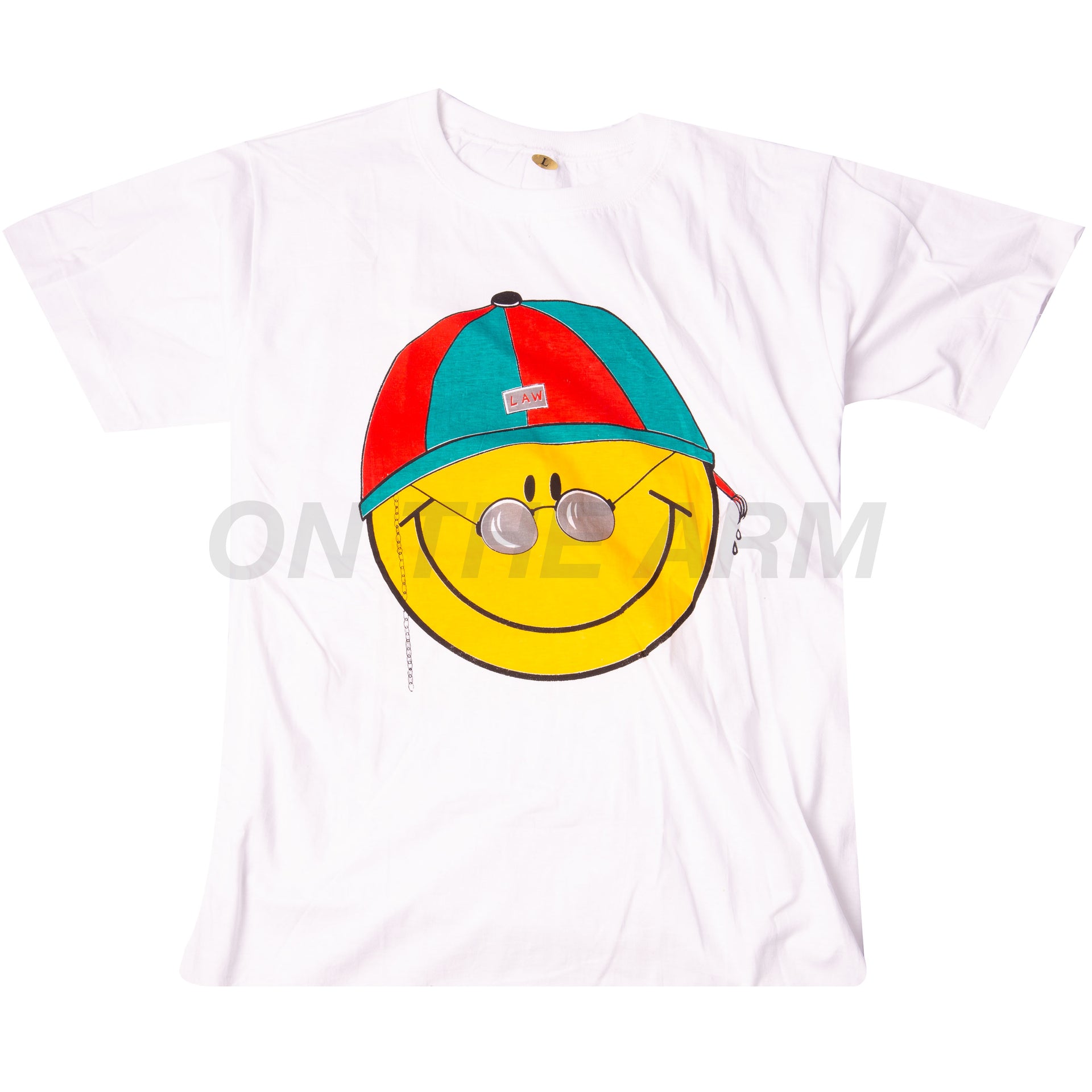 Vintage White Smiley Tee