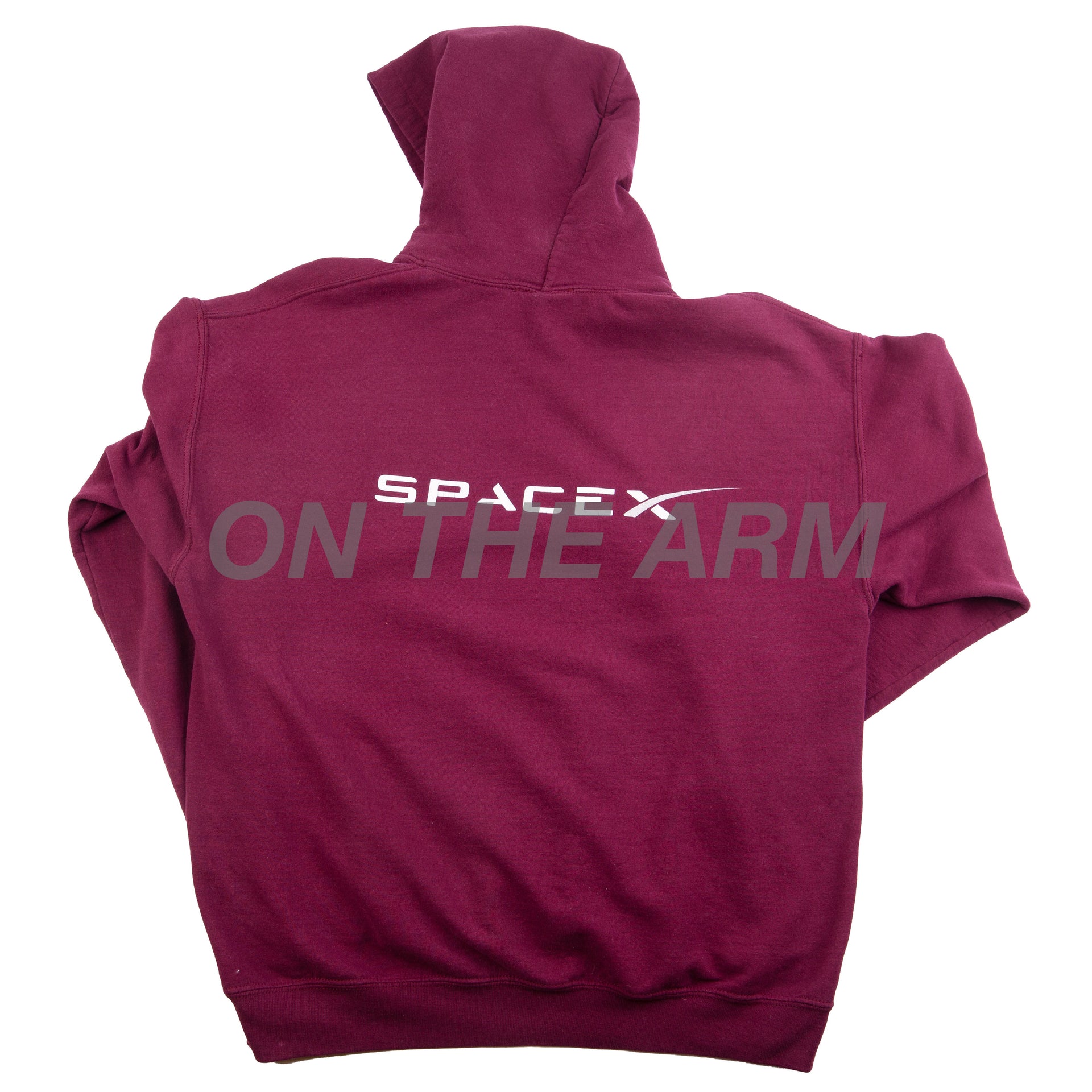 Vintage Maroon Space X Hoodie (2000's)