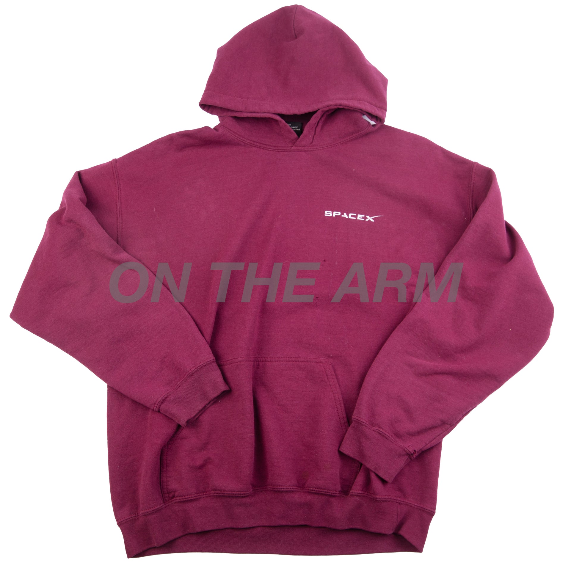 Vintage Maroon Space X Hoodie (2000's)