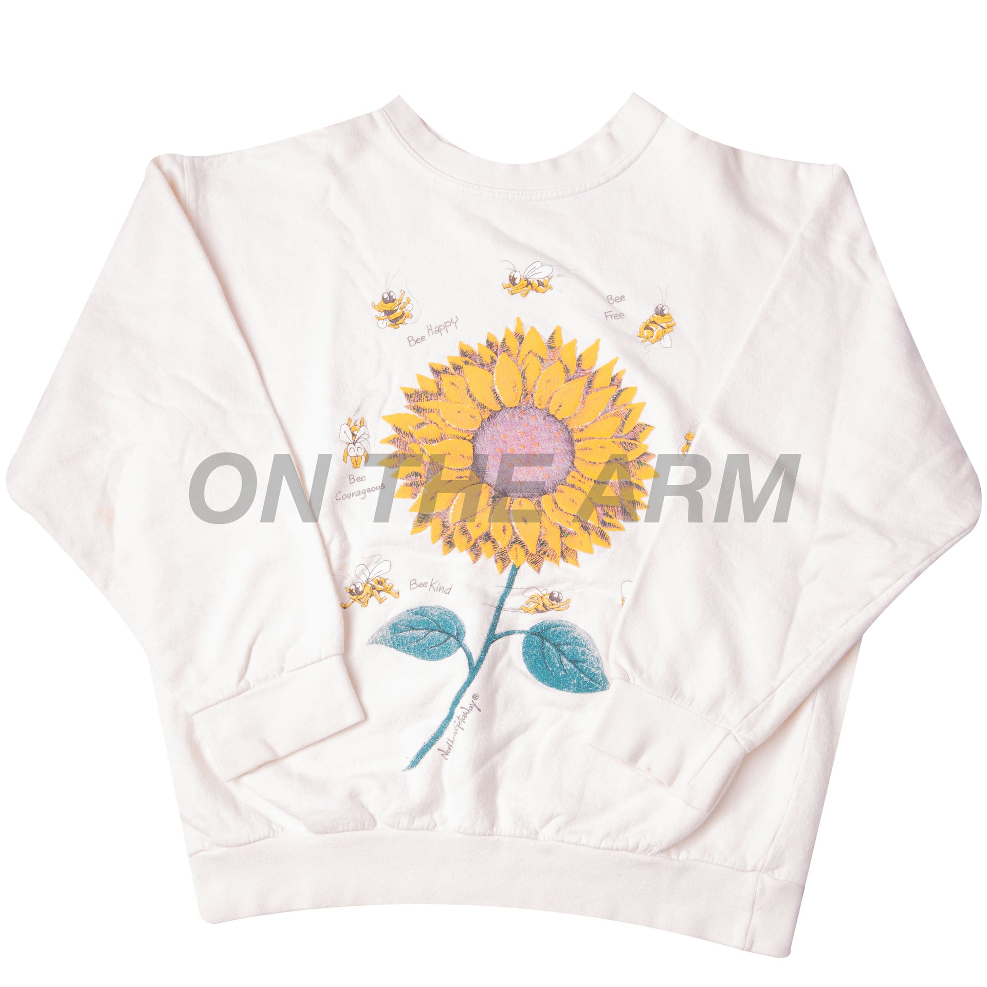 Vintage Natural Sunflower Crew
