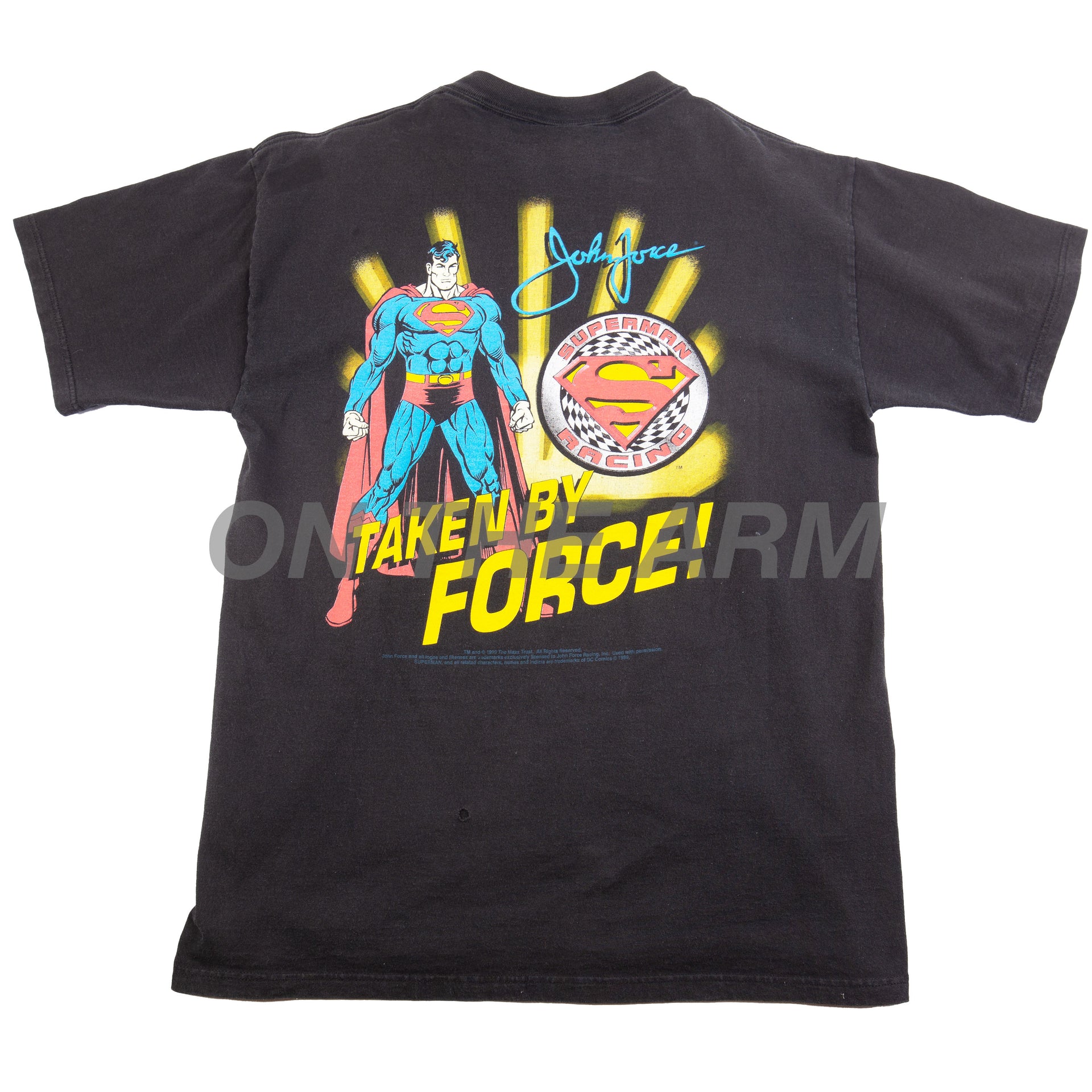 Vintage Black NASCAR Superman Tee