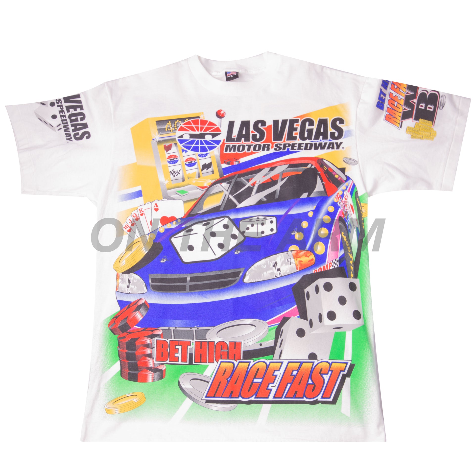 VIntage White Las Vegas Motor Speedway Tee