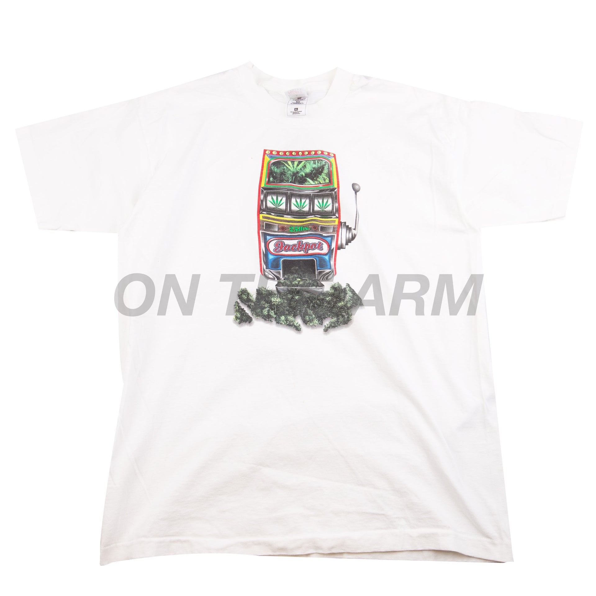 Vintage White Weed Jackpot Tee