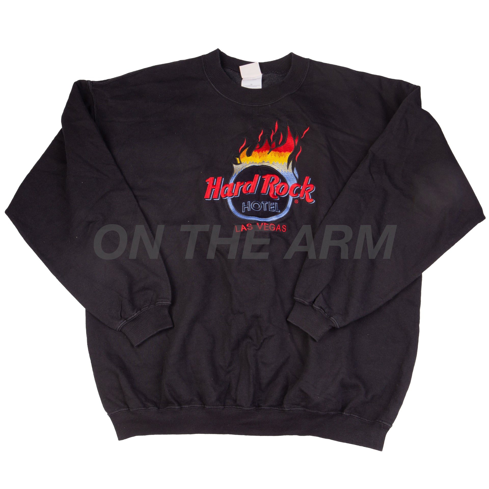 Vintage Black Hard Rock Cafe Las Vegas Embroidered Crew