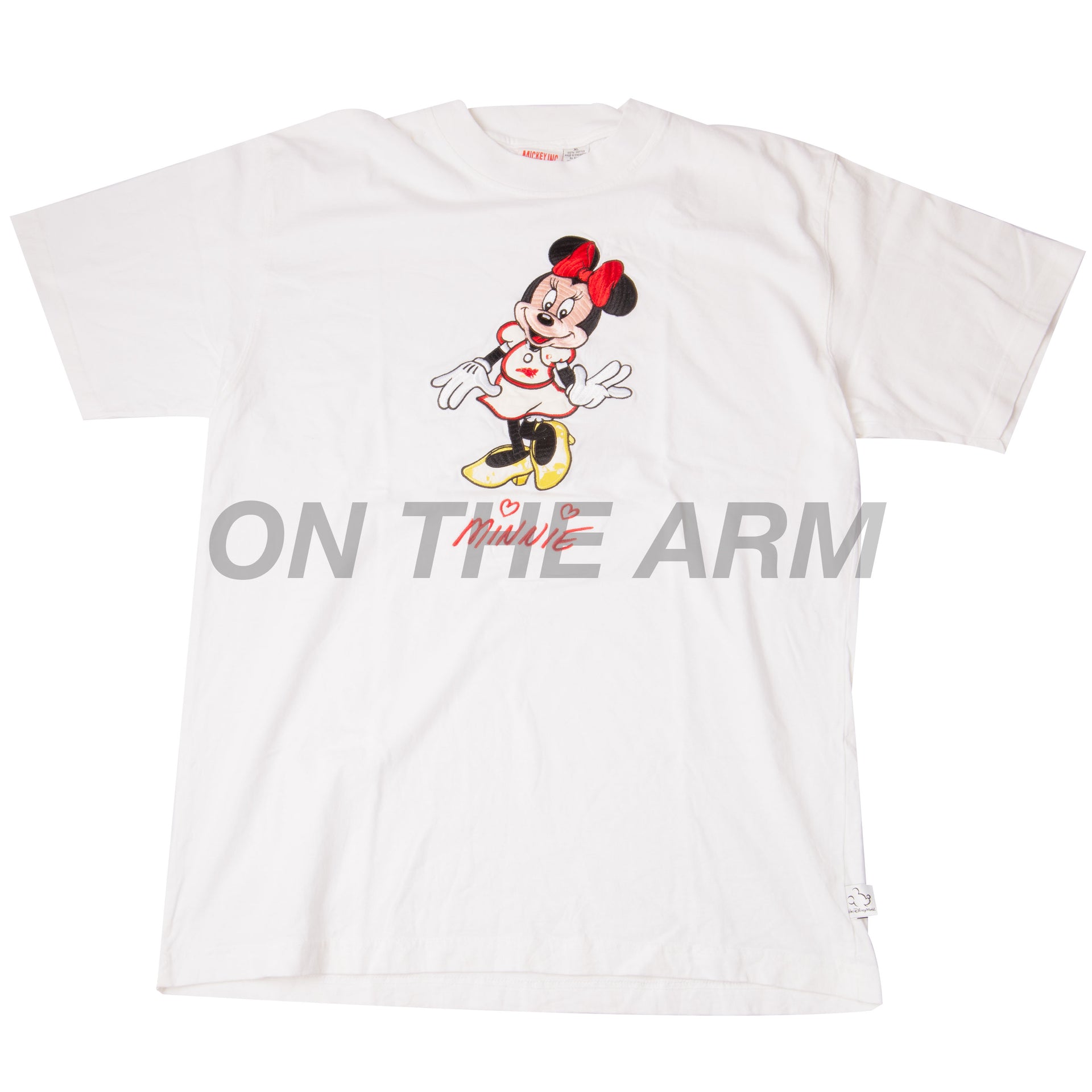 Vintage White Minnie Mouse Embroidered Tee (1990's)