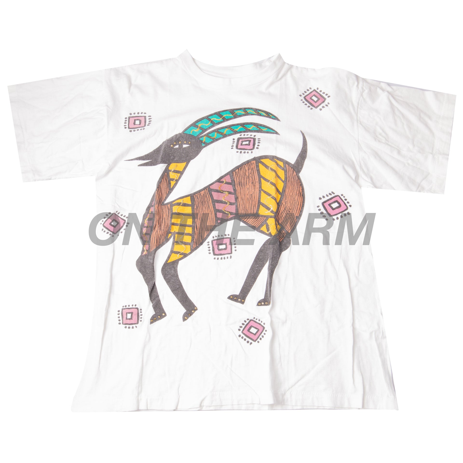 Vintage White Native Deer Tee (1980's)