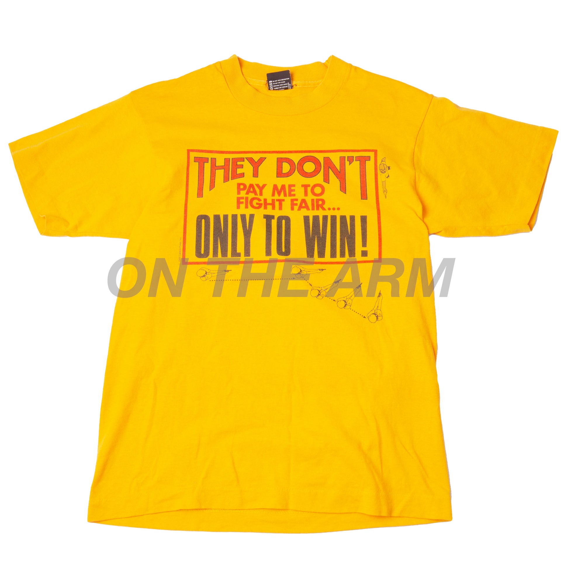 Vintage Yellow Pay Me To Win Tee