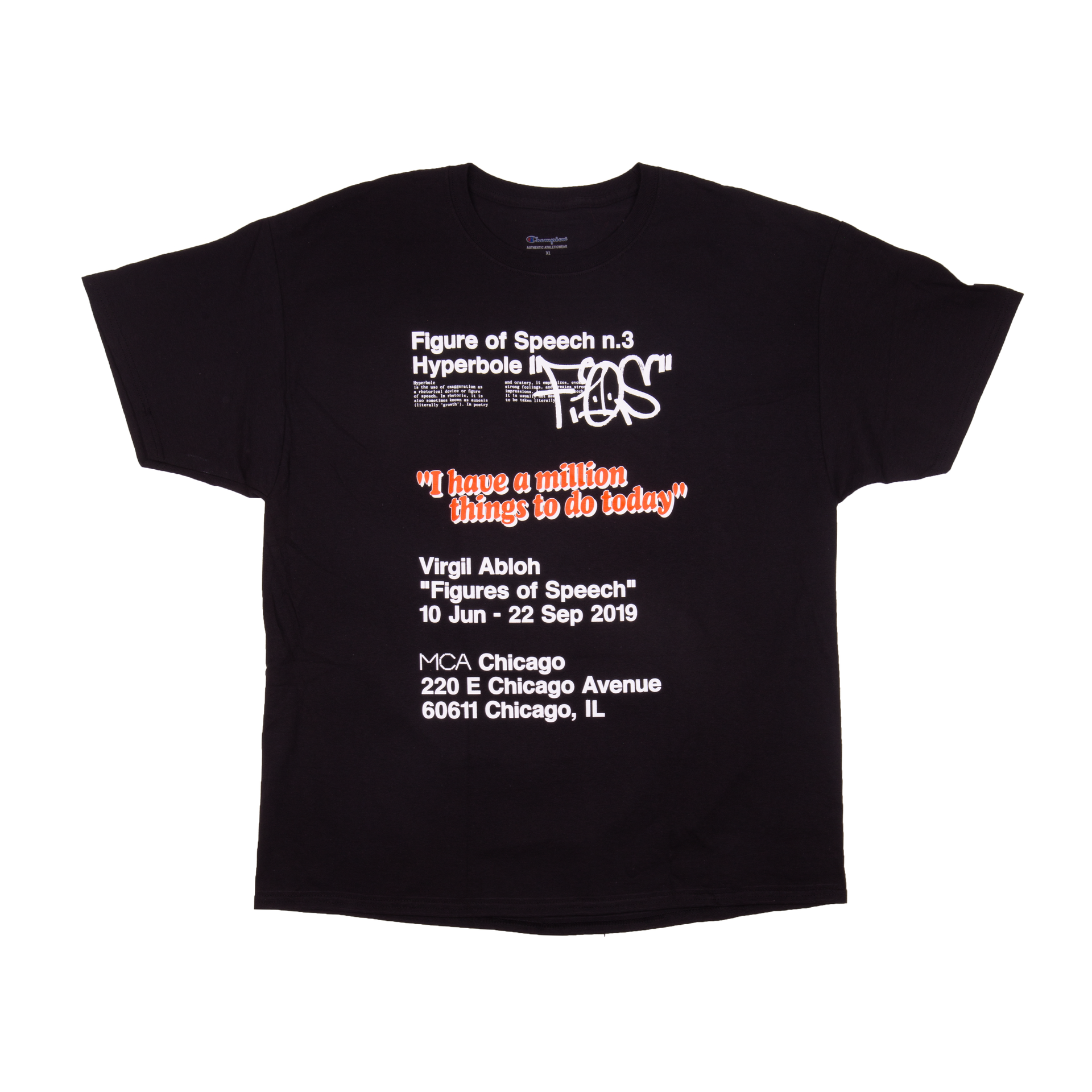 Virgil Abloh Black Million Things Tee