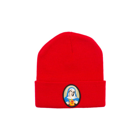 Supreme Red Virgin Mary Beanie