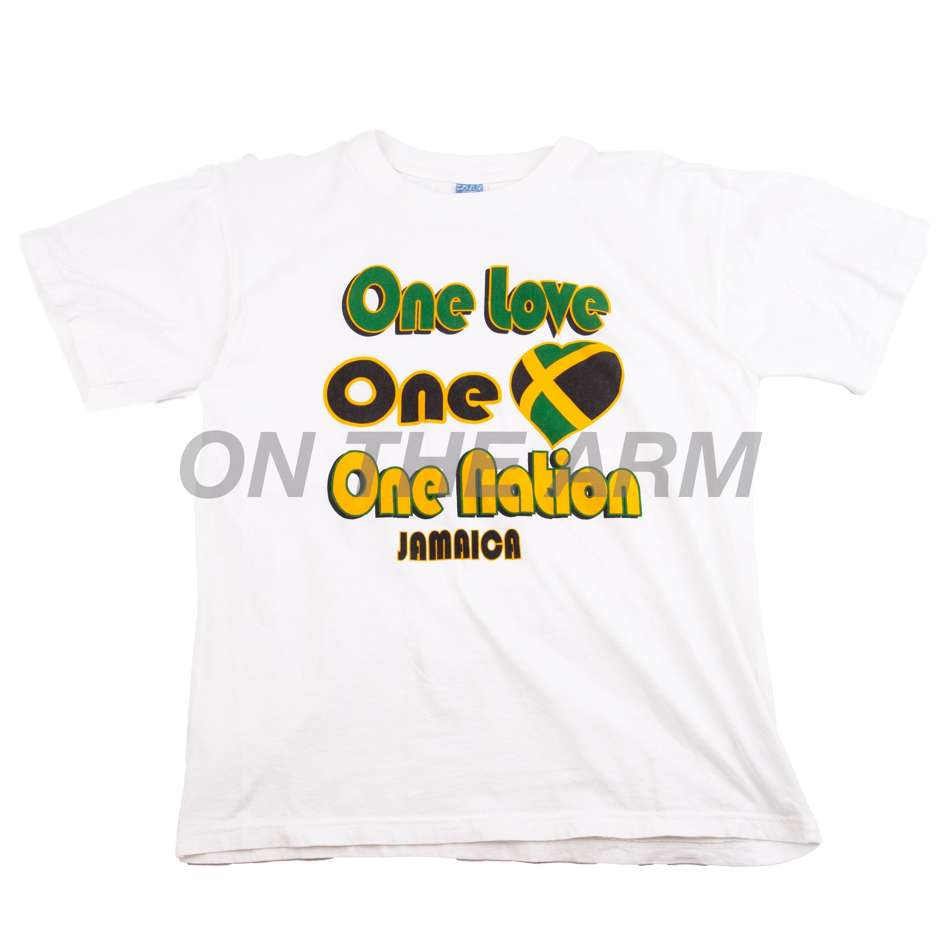 Vintage White Jamaica One Love Tee