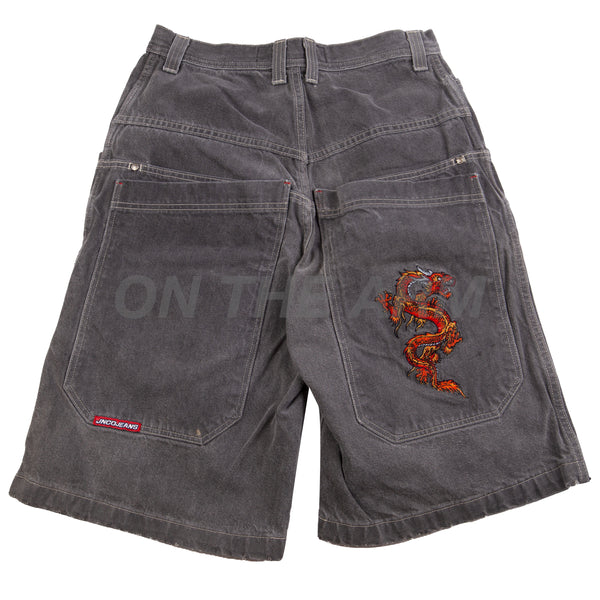 Vintage Grey JNCO Dragon Denim Shorts