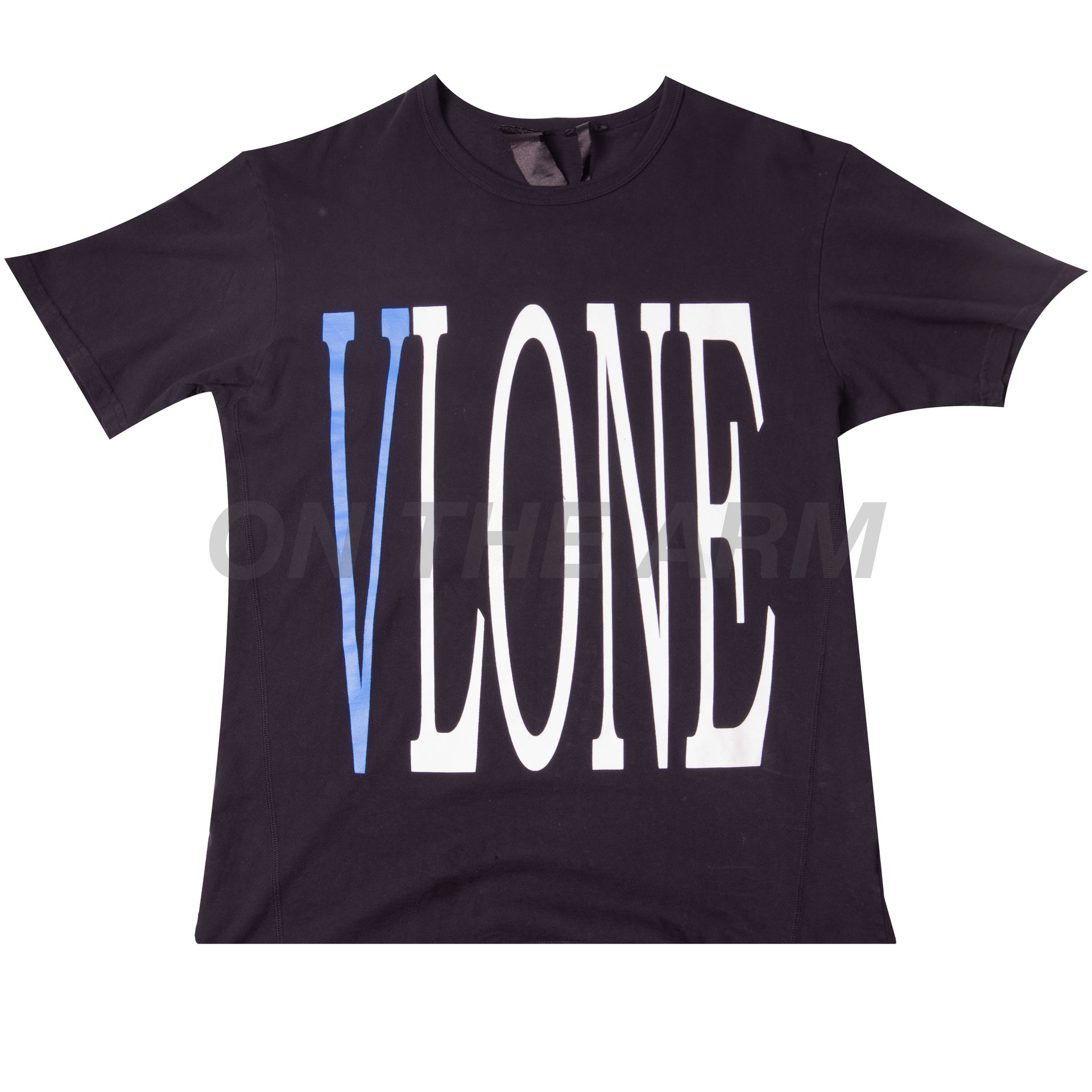 VLONE Black/Blue Staple Tee USED