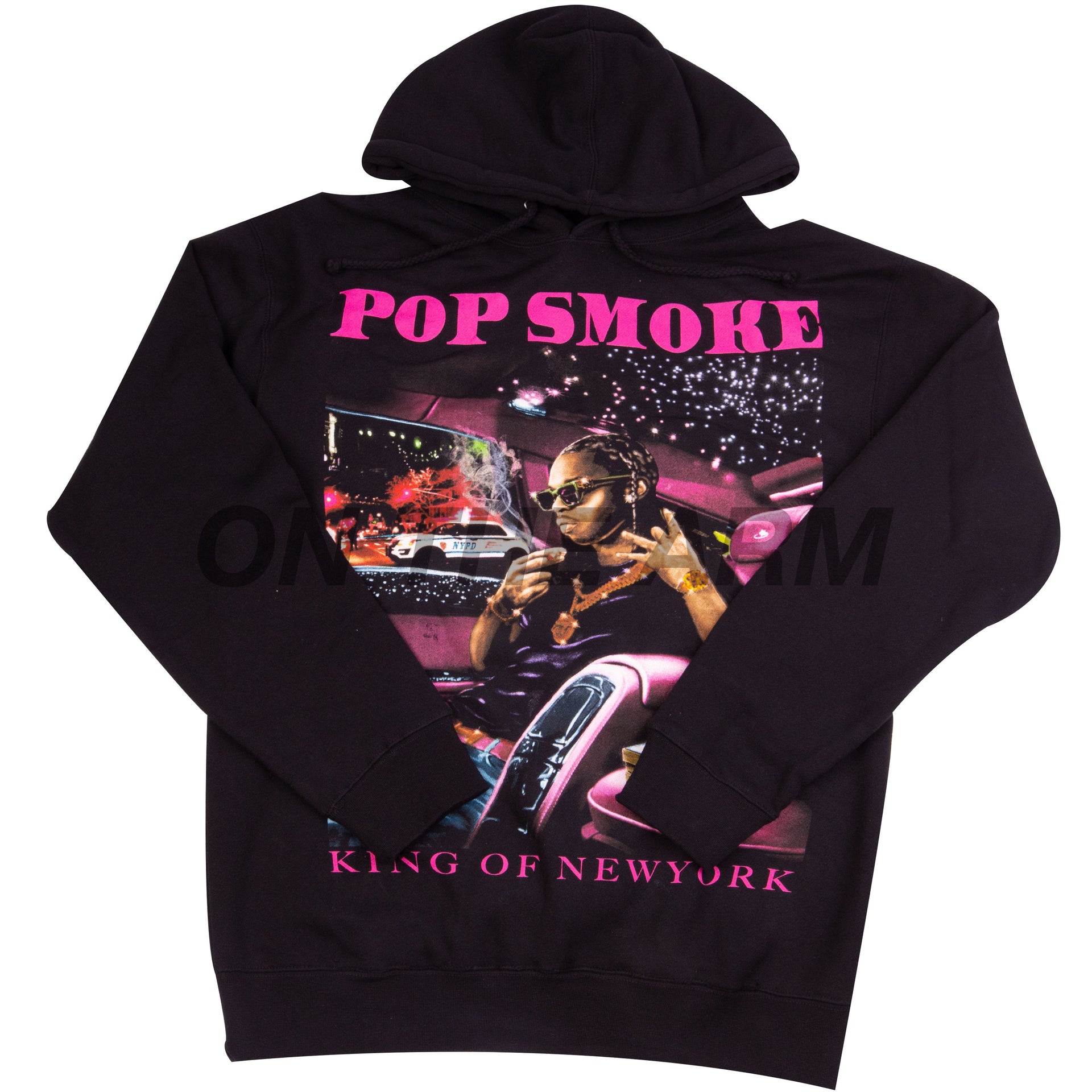 VLONE Black Pop Smoke King of NY Hoodie