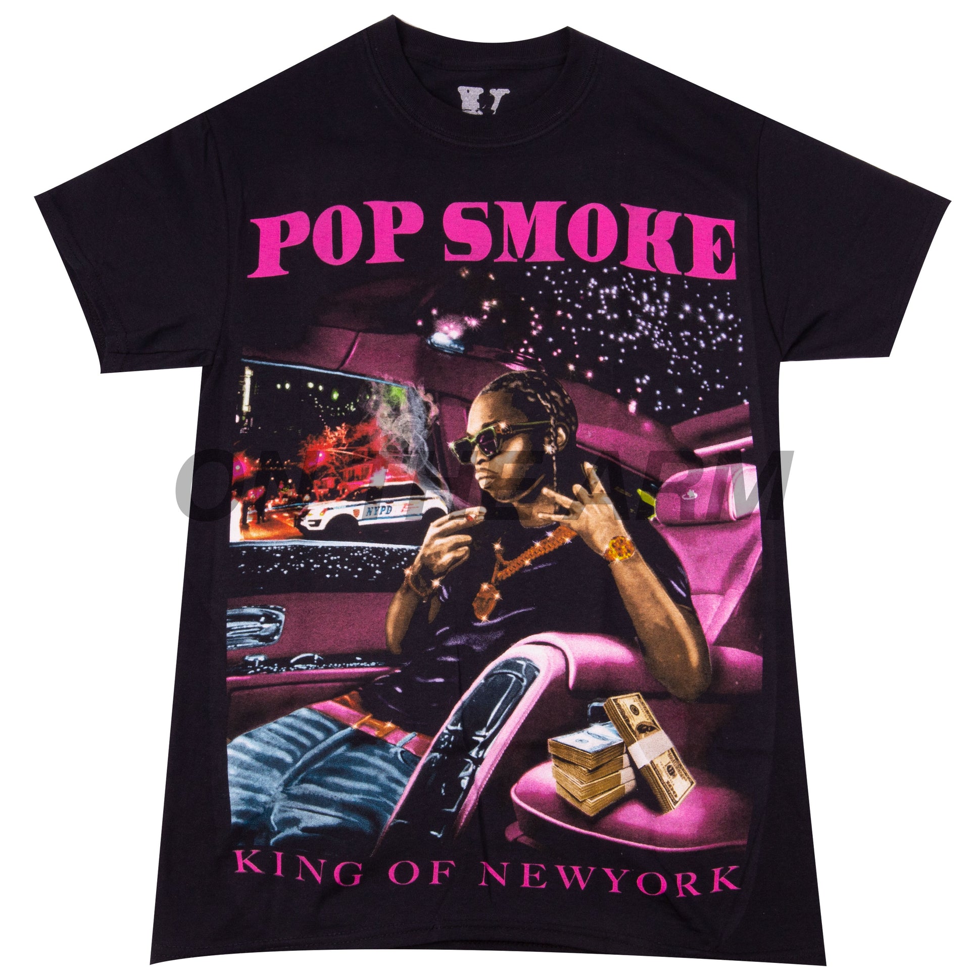 VLONE Black Pop Smoke King of NY Tee