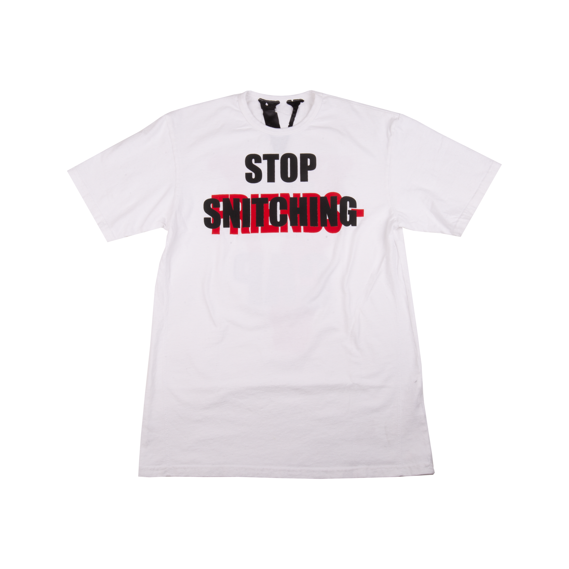 VLONE Red Stop Snitching Tee