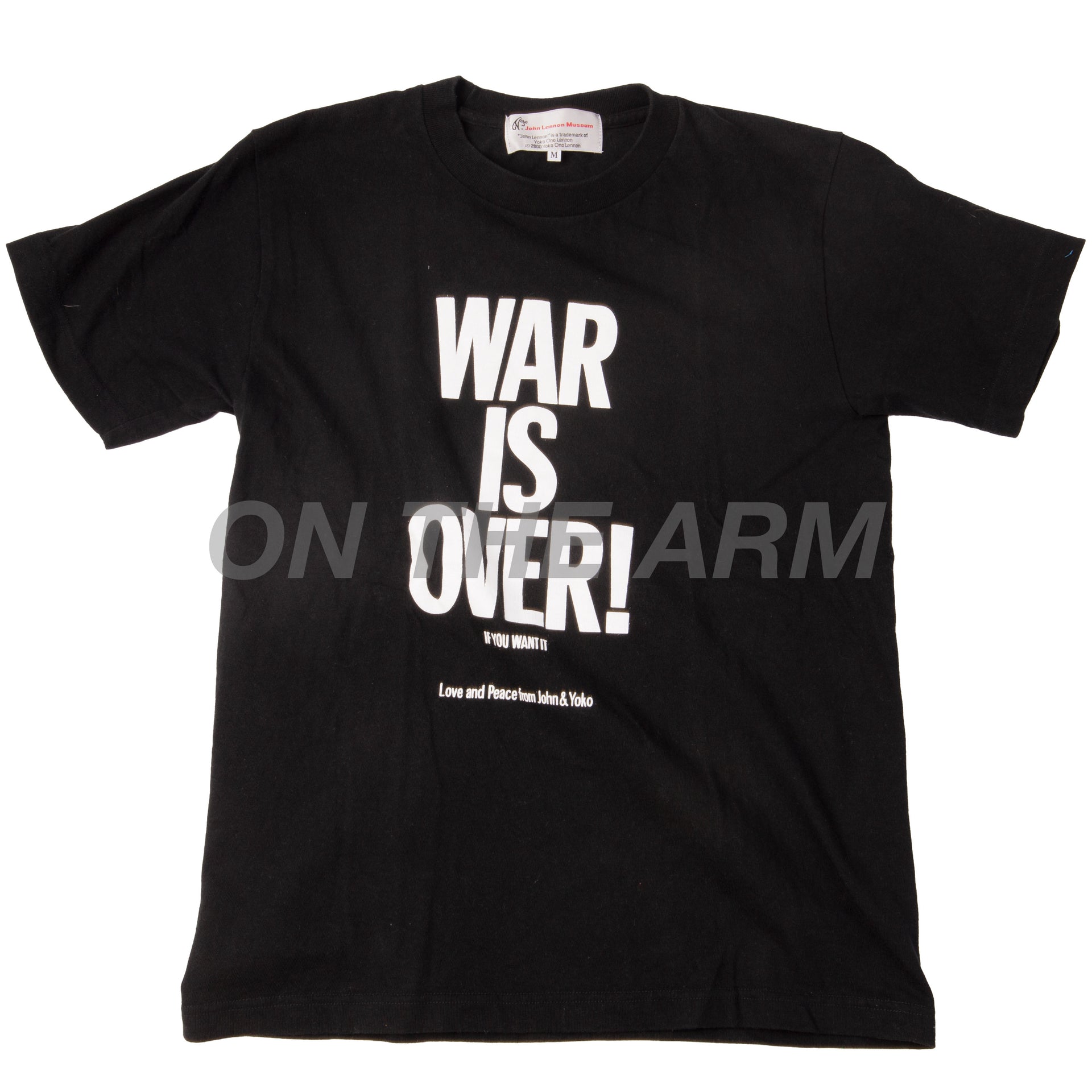 Vintage Black John Lennon War Is Over Tee (2000)