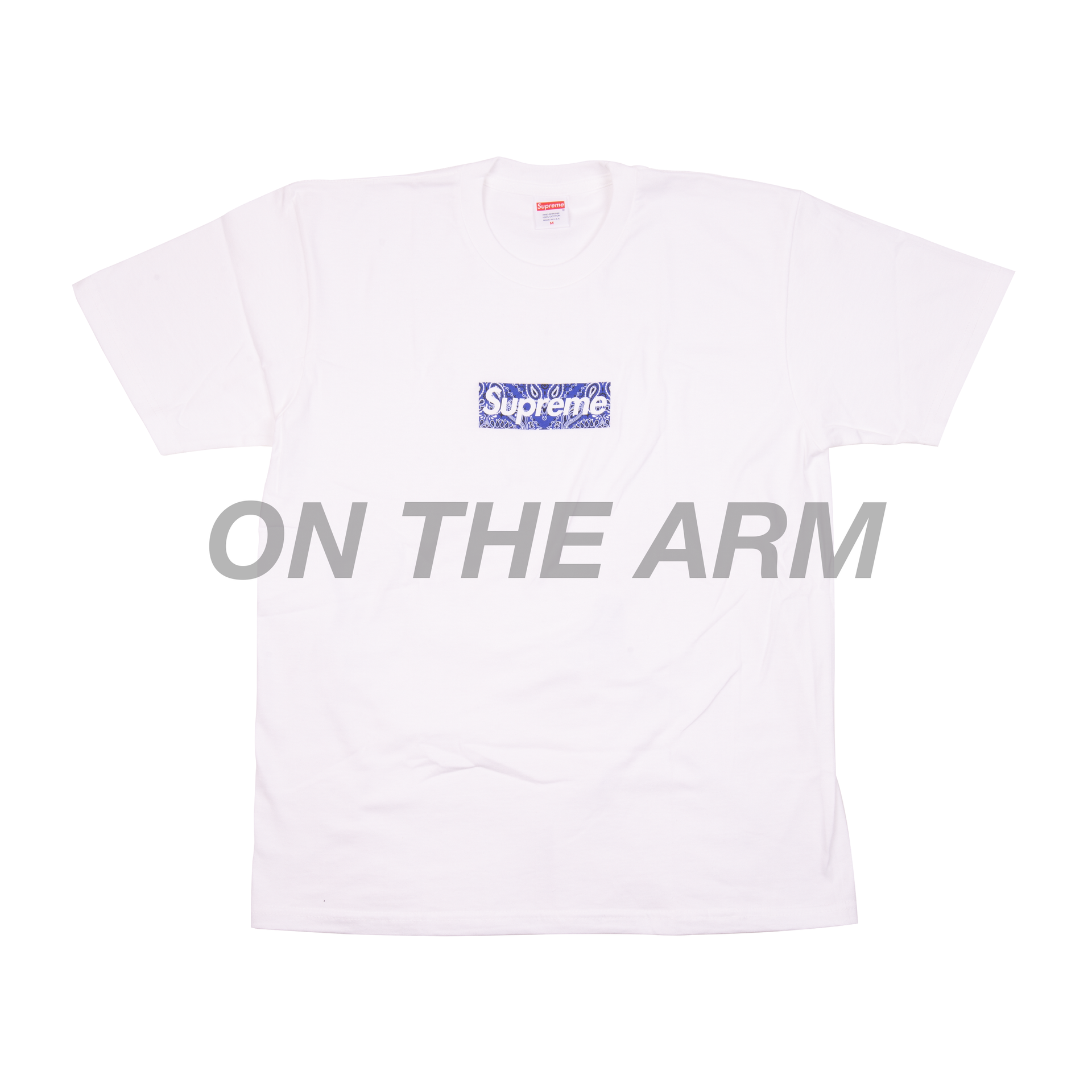 Supreme White Bandana Box Logo Tee
