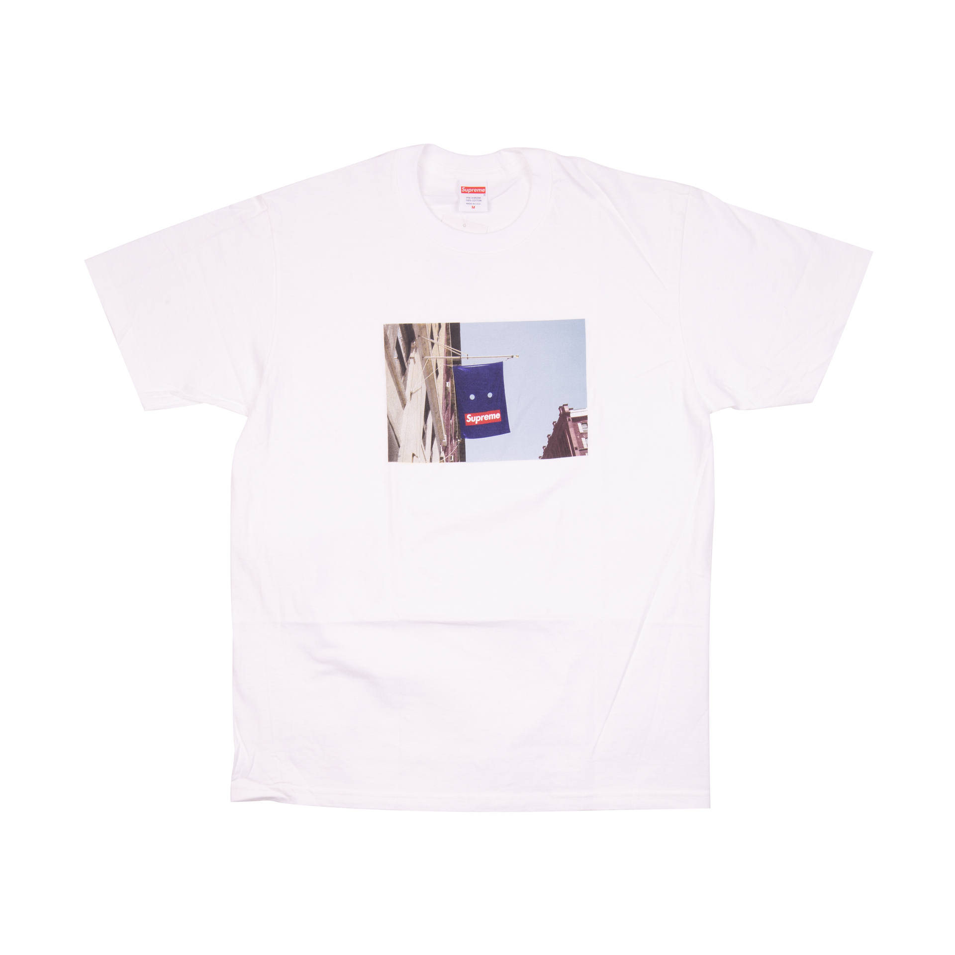 Supreme White Banner Tee