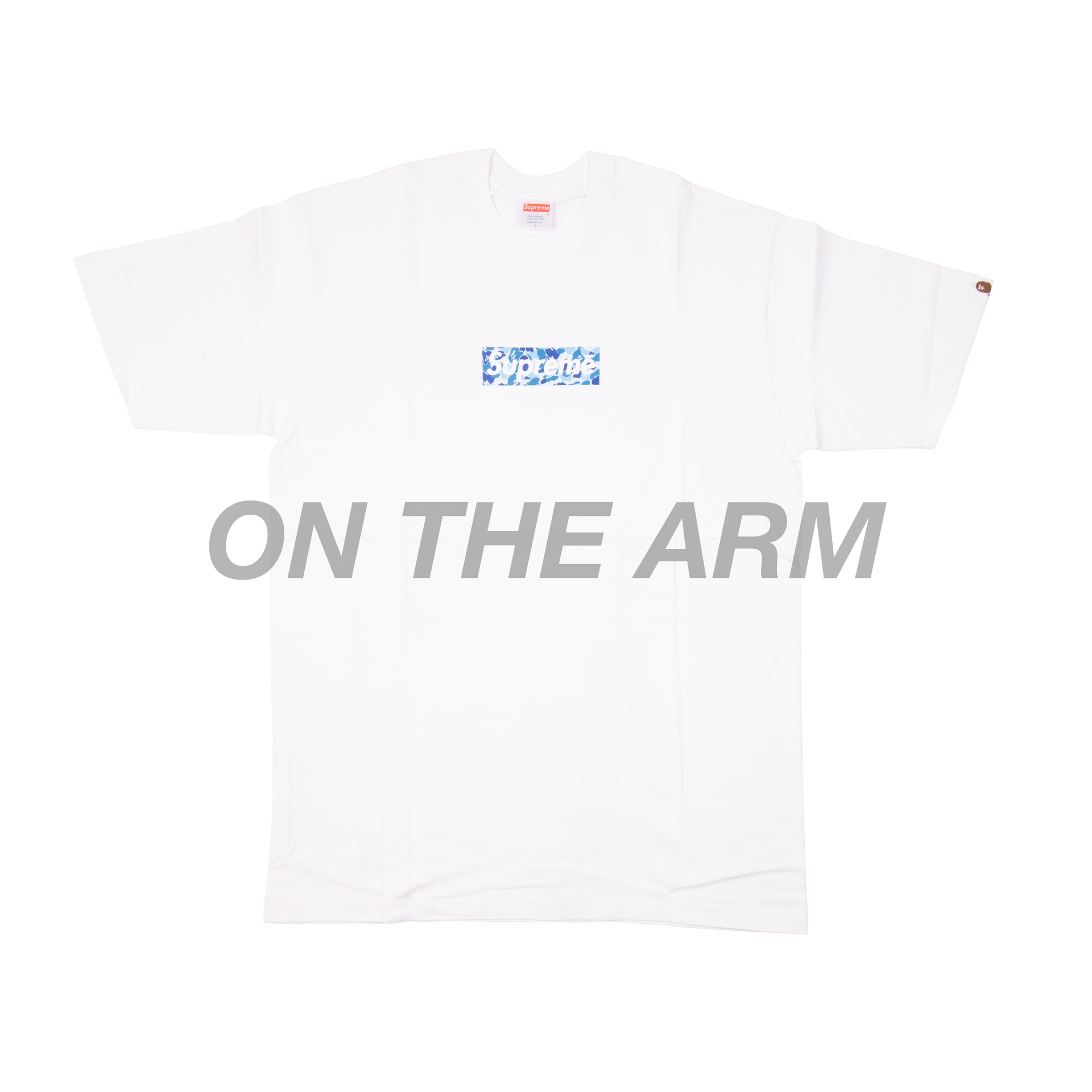 Supreme Blue Bape Box Logo Tee