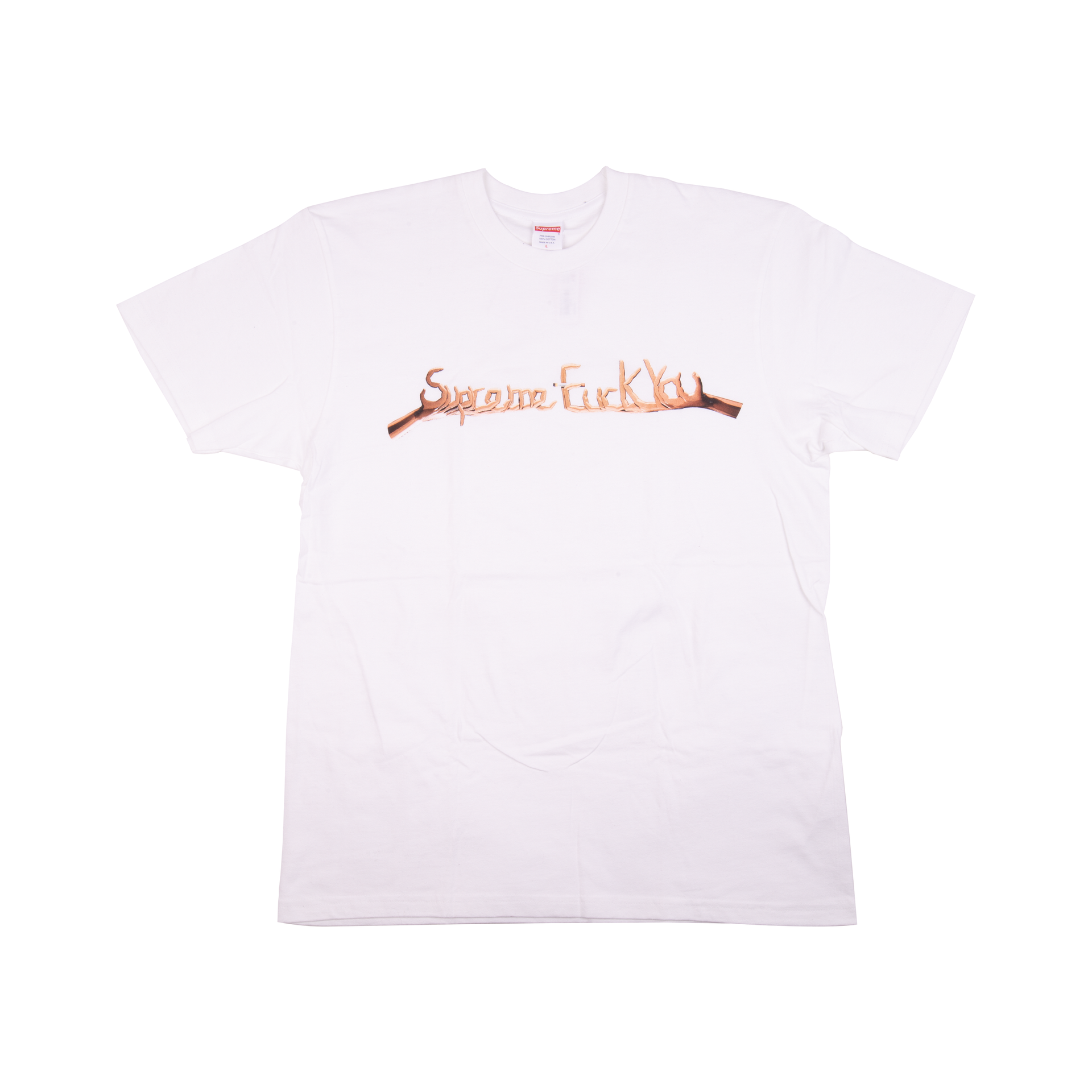 Supreme White Fuck You Tee