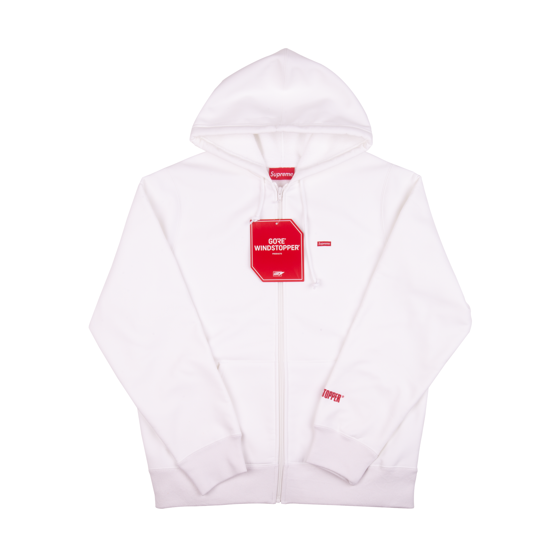 Supreme White Goretex Windstopper Hoodie