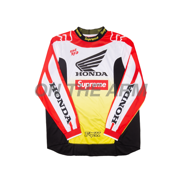 Supreme White Honda FOX Racing Jersey – On The Arm