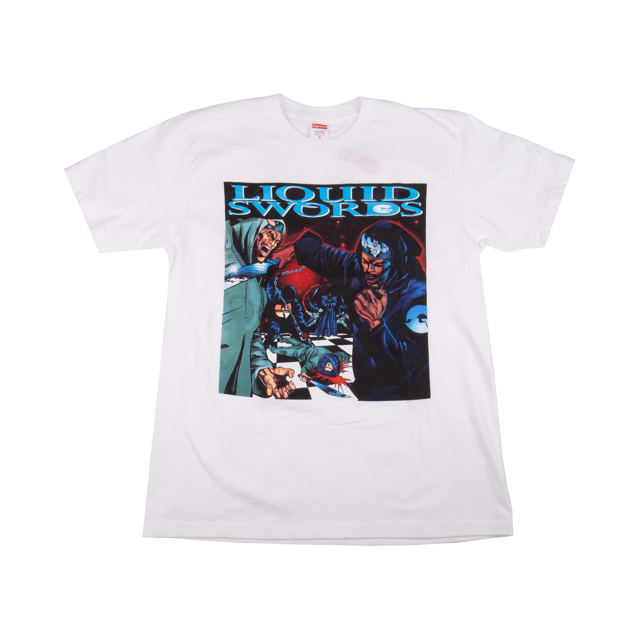 Supreme White Liquid Swords Tee