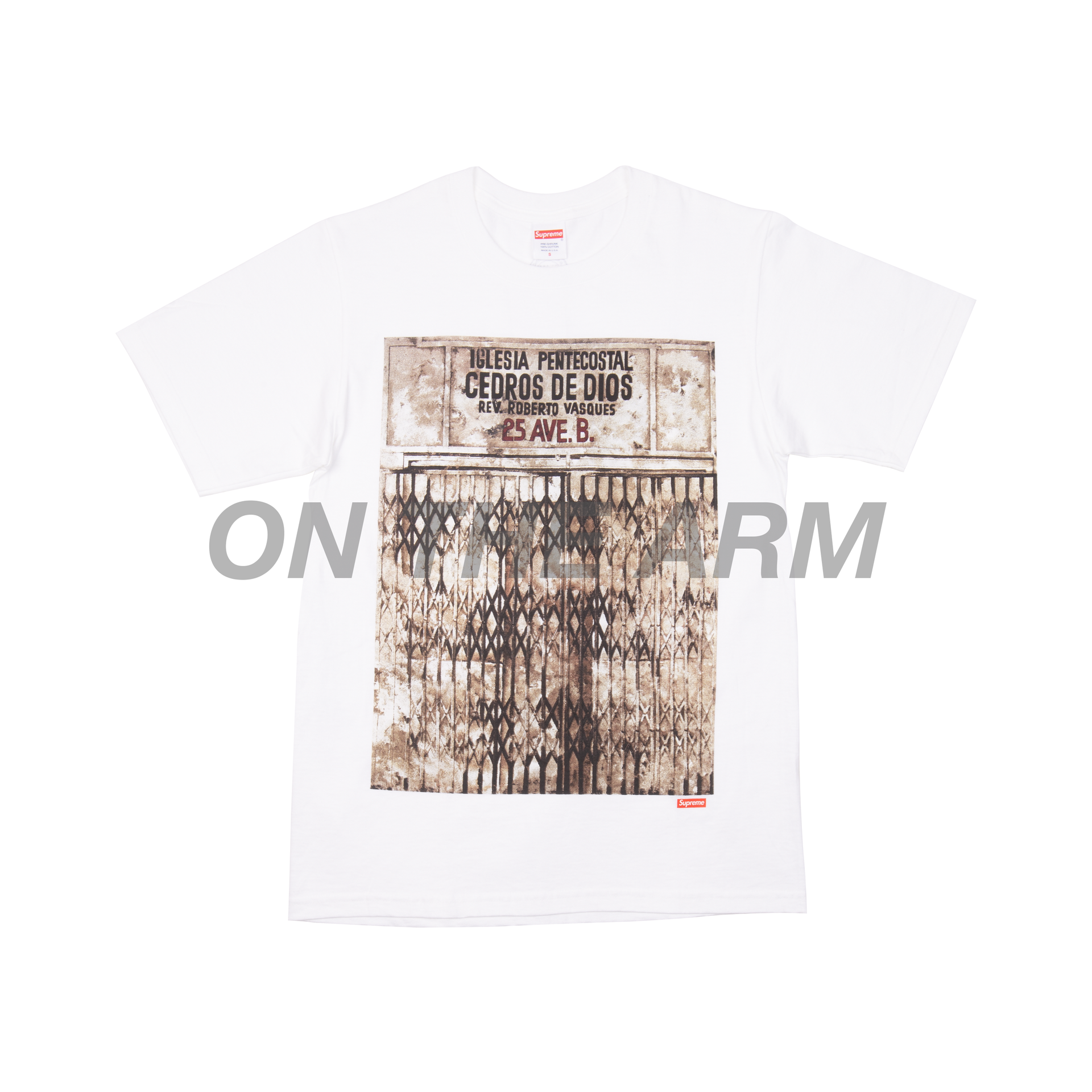 Supreme White Martin Wong Iglesia Tee